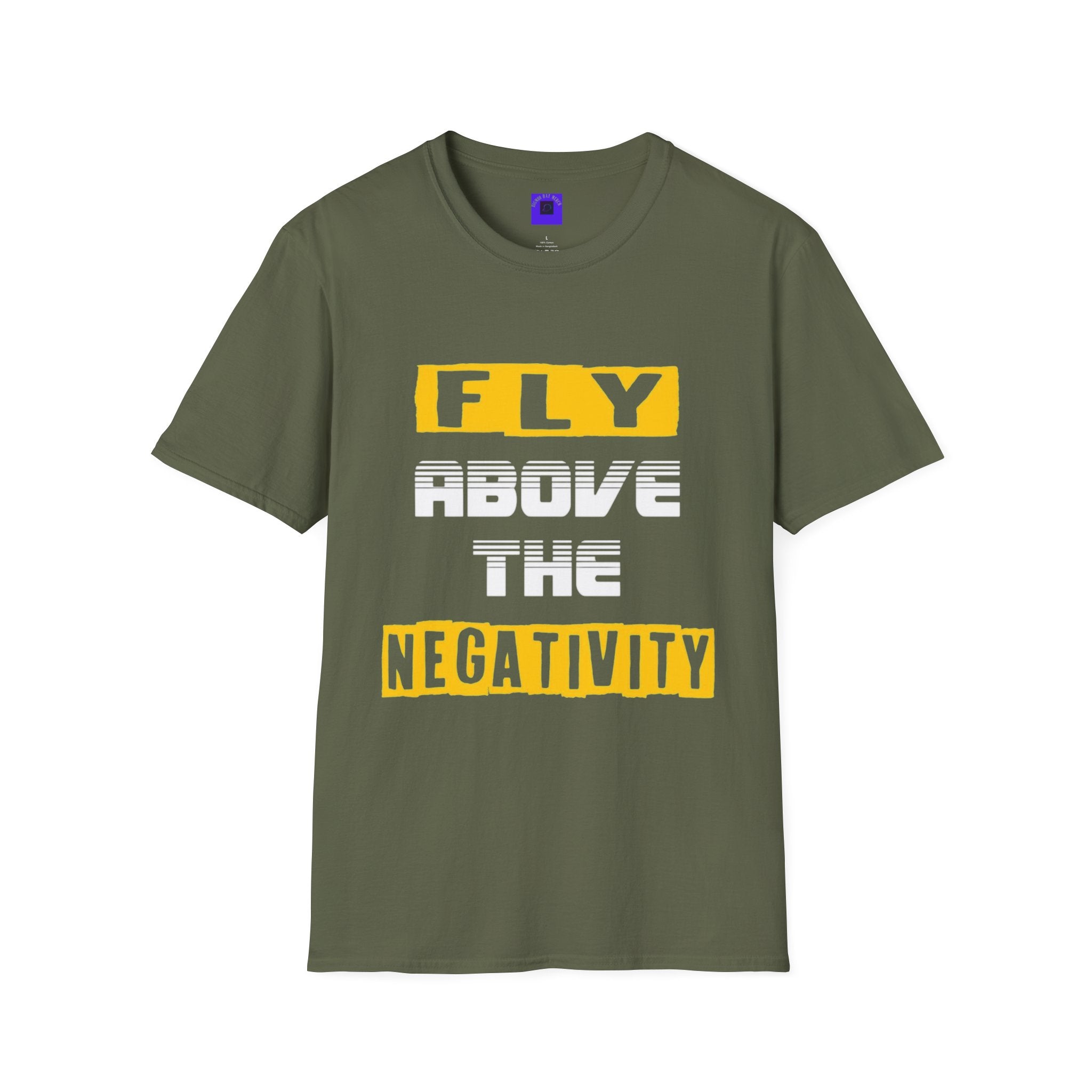 Fly Negativity T-Shirt — Positive Vibes Graphic Tee