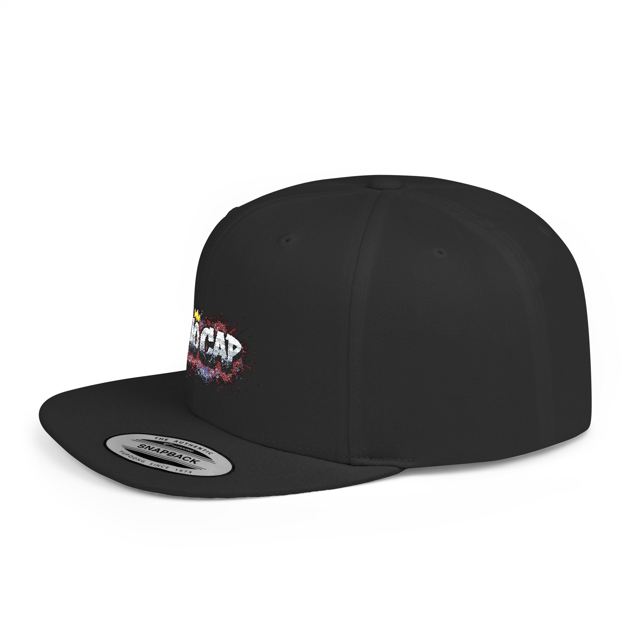 Snapback Hat — 'No Cap' Graffiti Crown Streetwear Baseball Hat