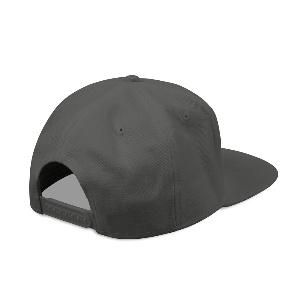 Flat Bill Cap — Embroidered "Trust Your Gut" Street Style Snapback