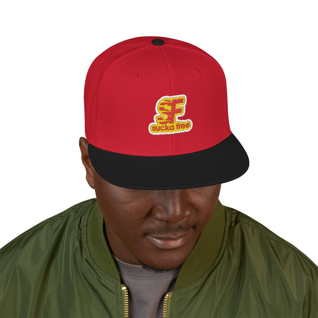 Embroidered Floral Letter 'E' Snapback Hat — Floral Initial Cap