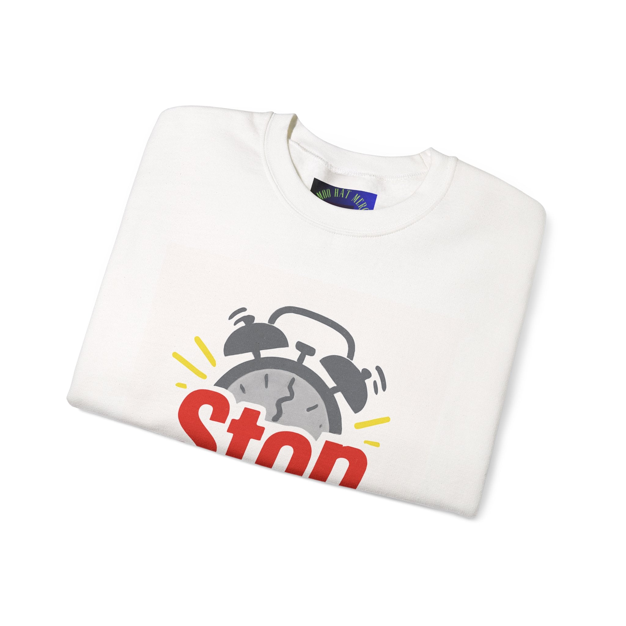 Motivational Crewneck Sweatshirt: Stop Procrastinating, Cozy Gift for Students, Casual Wear, Quarantine Comfort, Relaxed Fit