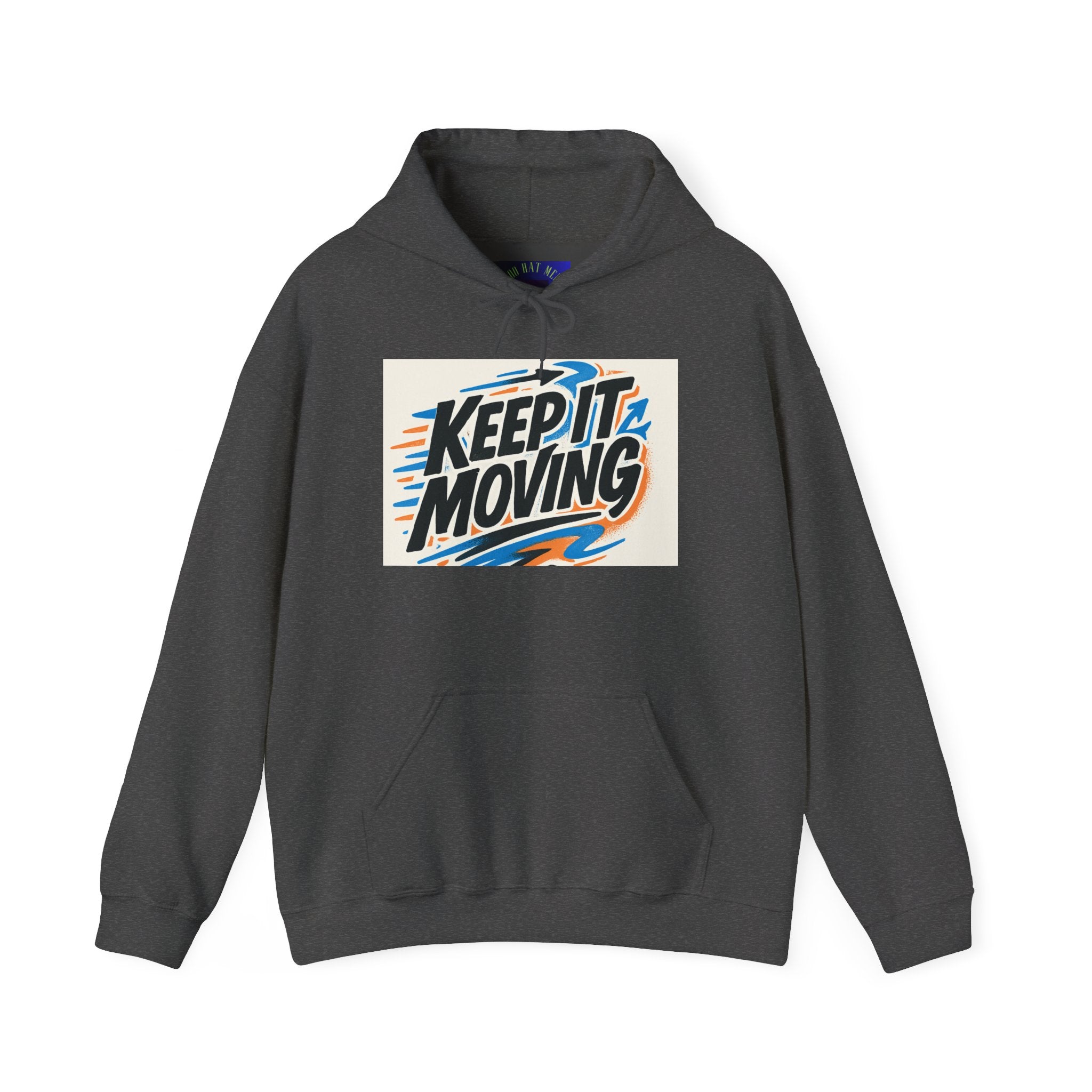 Keep It Moving Hoodie — Retro Motivational Pullover