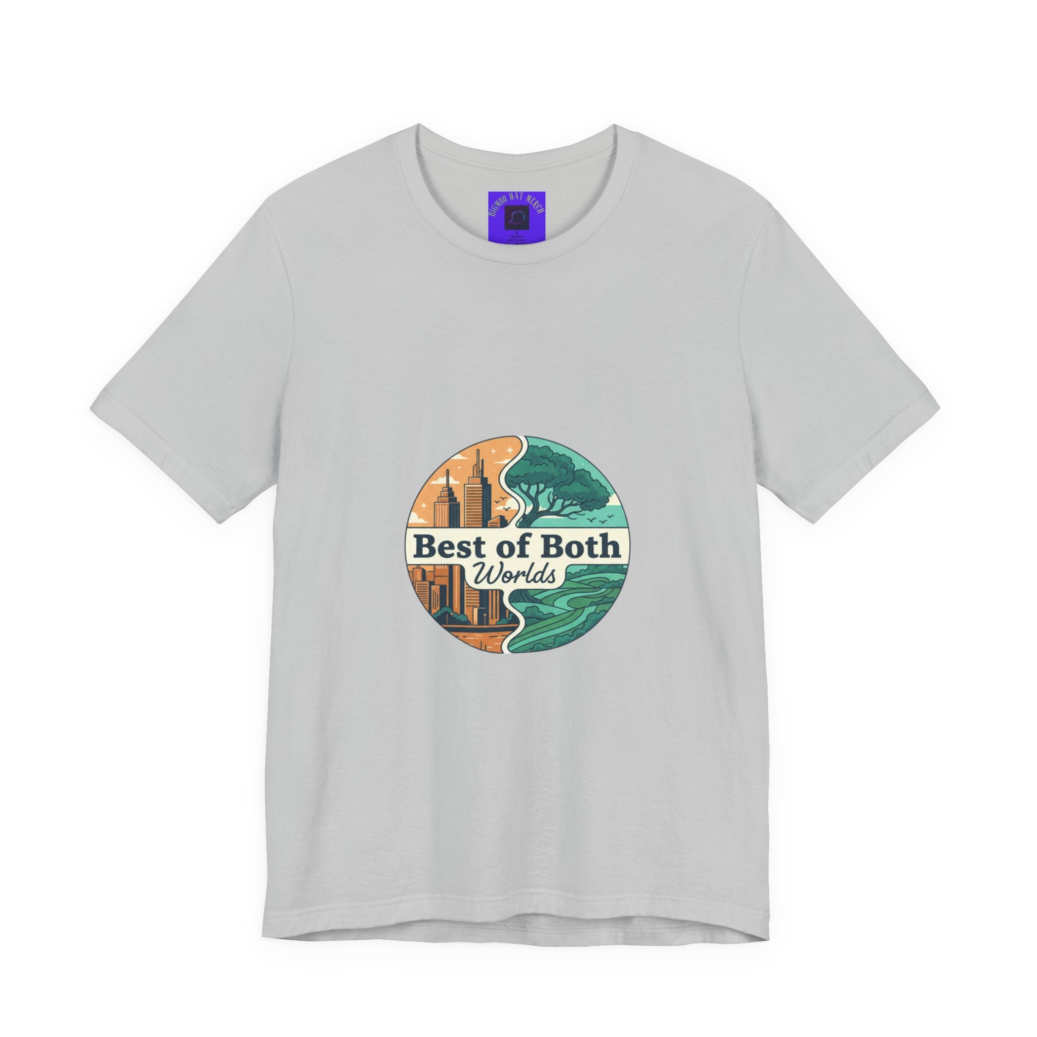 Best of Both Worlds Graphic Tee — Adventure & Ocean Vintage Circle Design