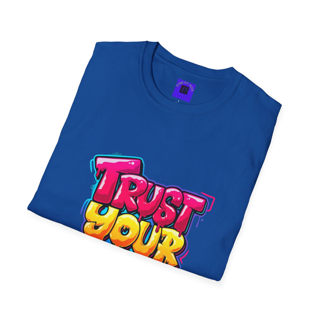 Trust Yourself Graffiti T-Shirt — Colorful Motivational Tee