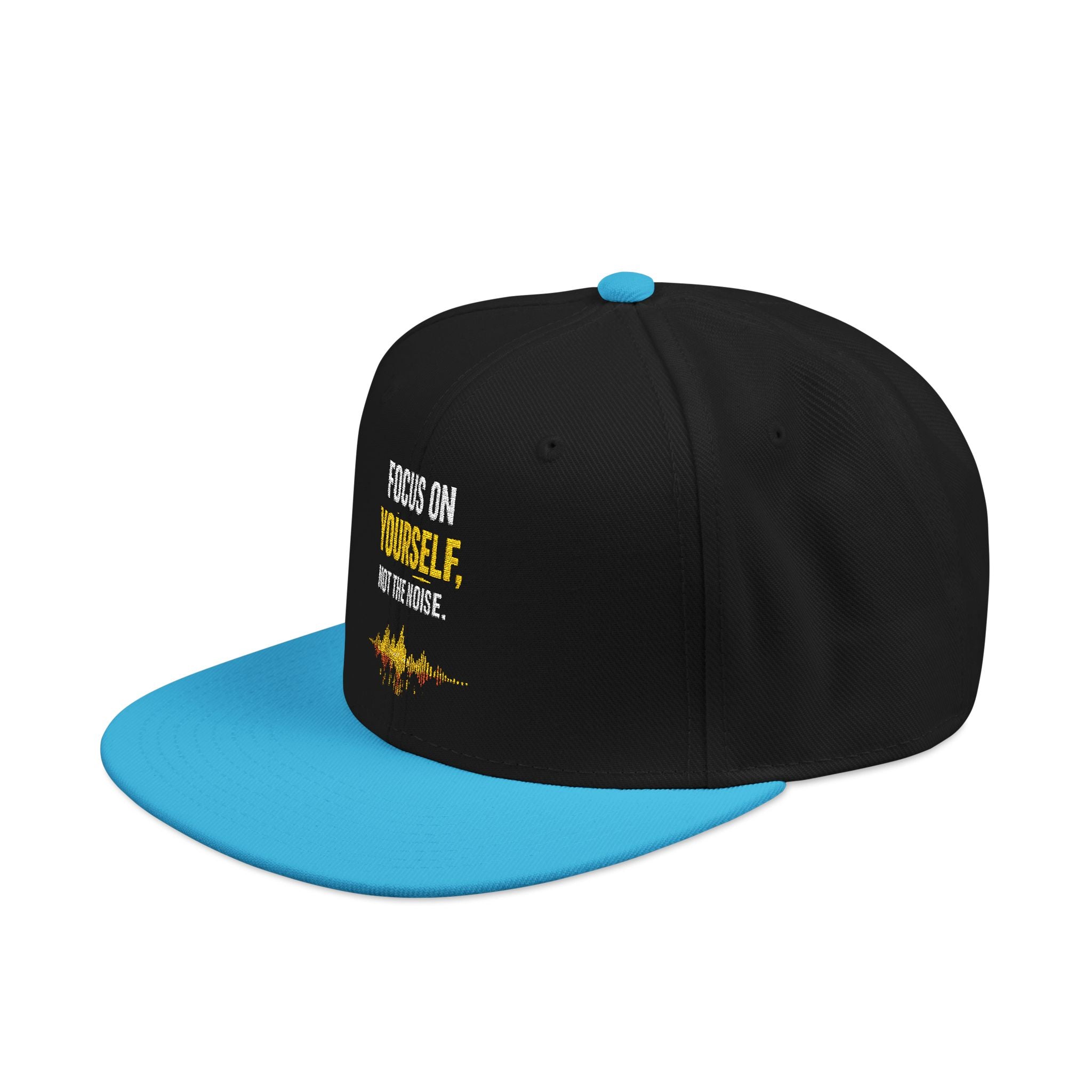 Embroidered Motivational Snapback Hat - 'Focus on Progress' Streetwear Cap