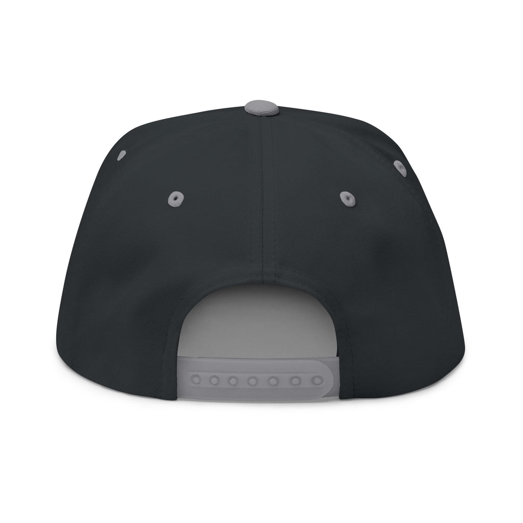 Flat Bill Cap — Embroidered "Fo Sho" Globe Logo Snapback
