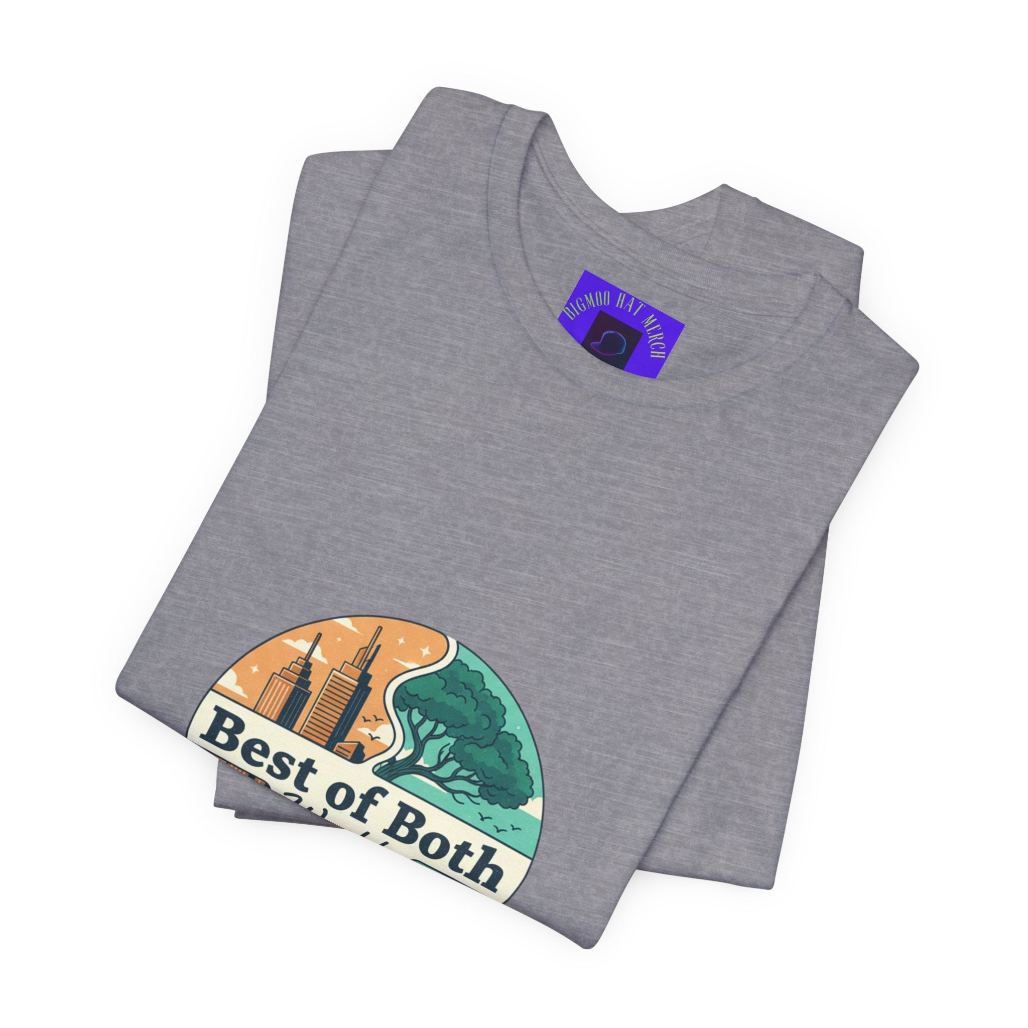 Best of Both Worlds Graphic Tee — Adventure & Ocean Vintage Circle Design