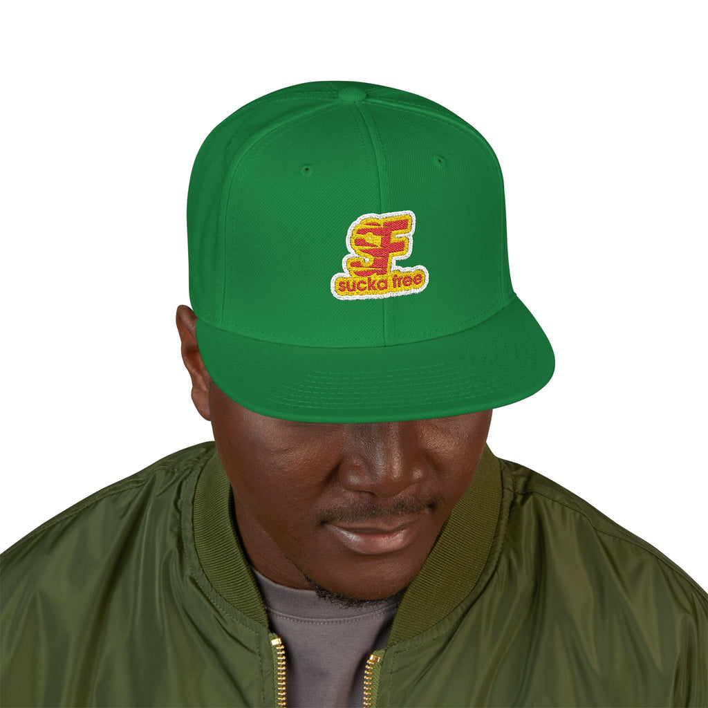 Embroidered Floral Letter 'E' Snapback Hat — Floral Initial Cap