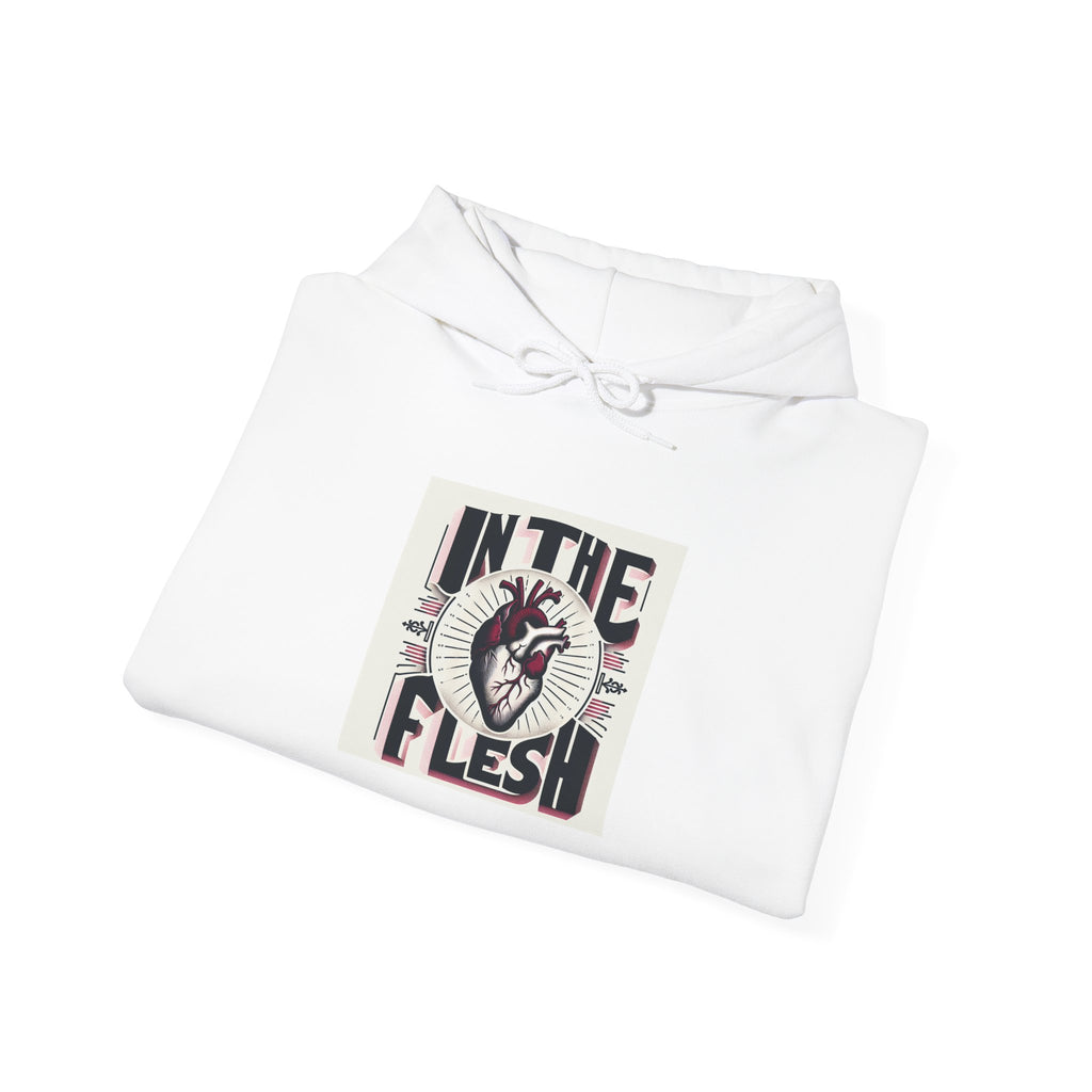 In The Flesh Hoodie — Anatomical Heart Graphic Pullover