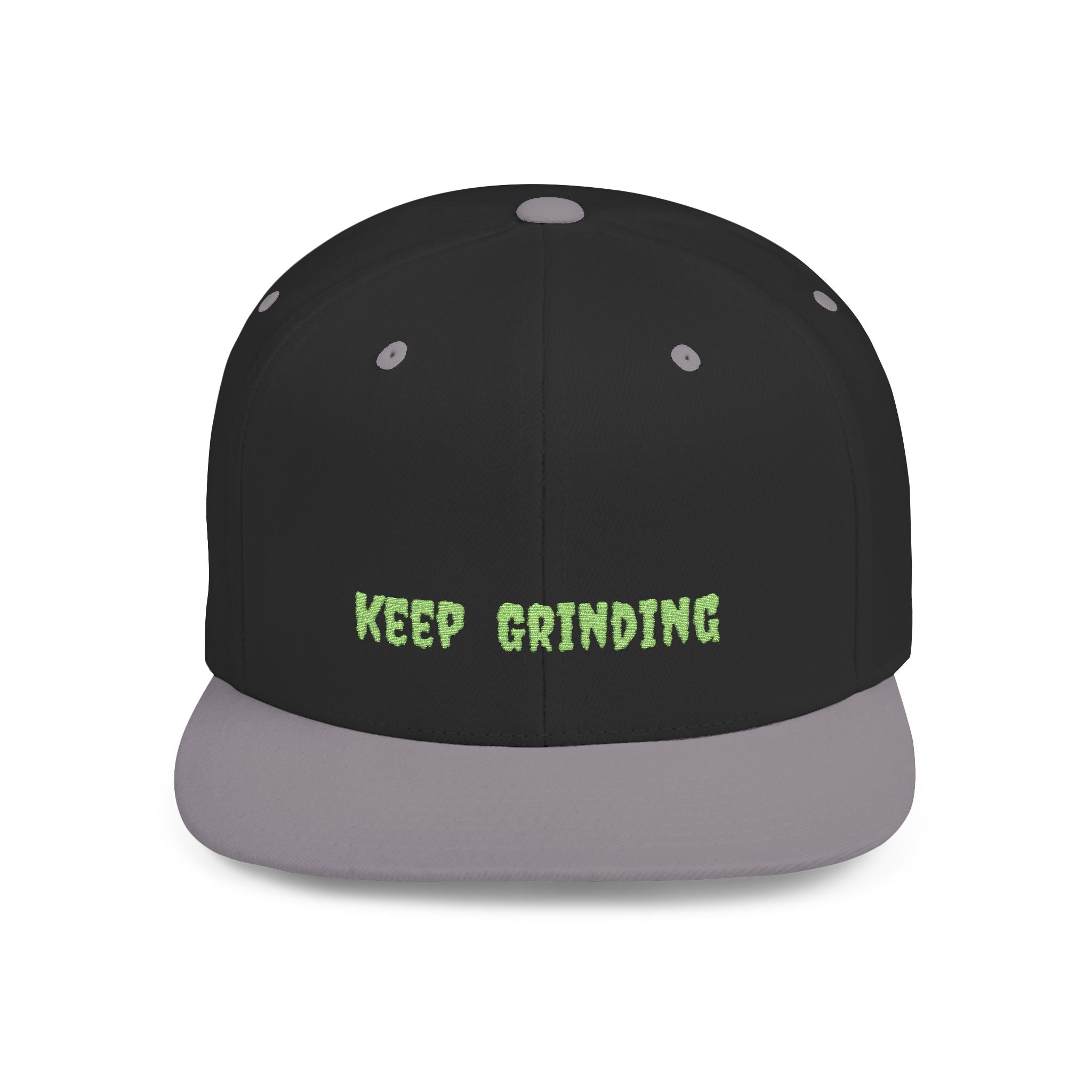 Keep Grinding Camo Snapback Hat