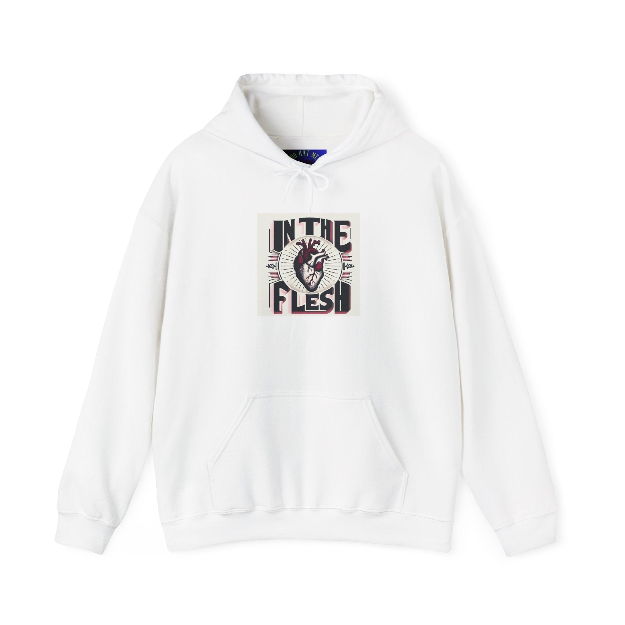 In The Flesh Hoodie — Anatomical Heart Graphic Pullover