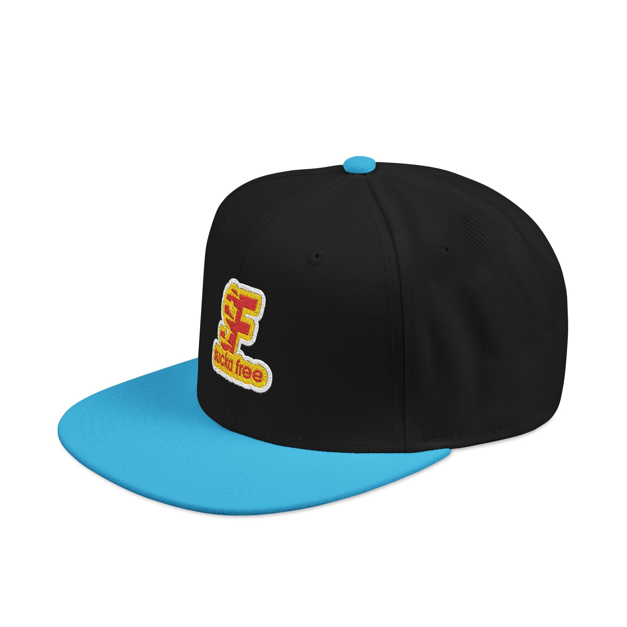 Embroidered Floral Letter 'E' Snapback Hat — Floral Initial Cap