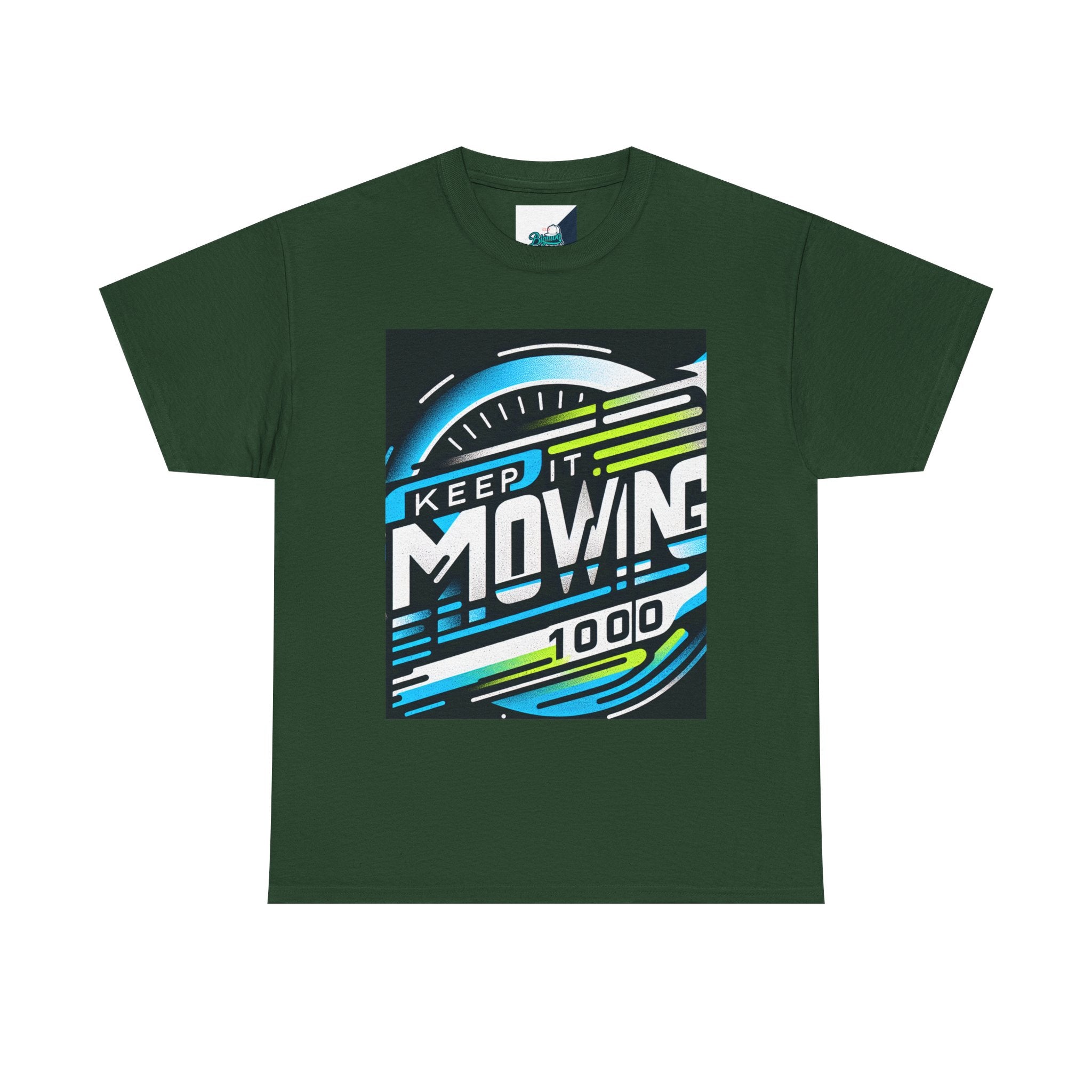 Keep It Moving Unisex Heavy Cotton Tee | Motivational Graphic Shirt for Fitness Lovers, Casual Wear, Gift Idea, Workout Apparel, Team Spirit