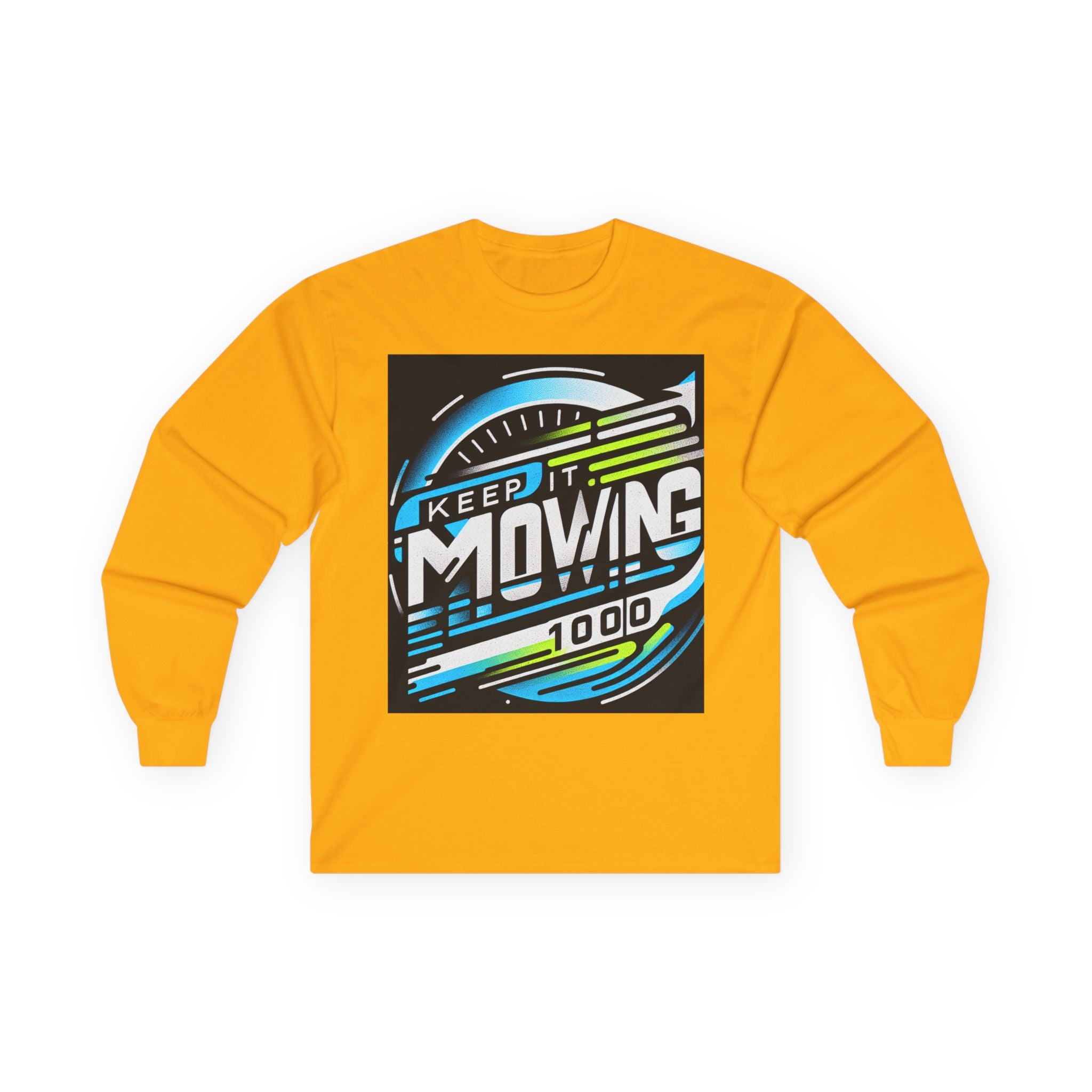 Motivational Long Sleeve Tee for Active Living, Unisex Cotton Shirt, Perfect Gift for Fitness Enthusiasts, Keep It Moving Apparel, [...]