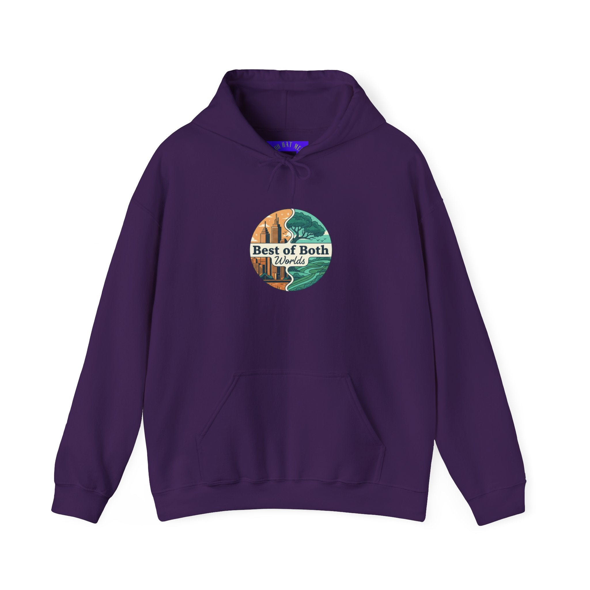 Three-Panel Fleece Hoodie