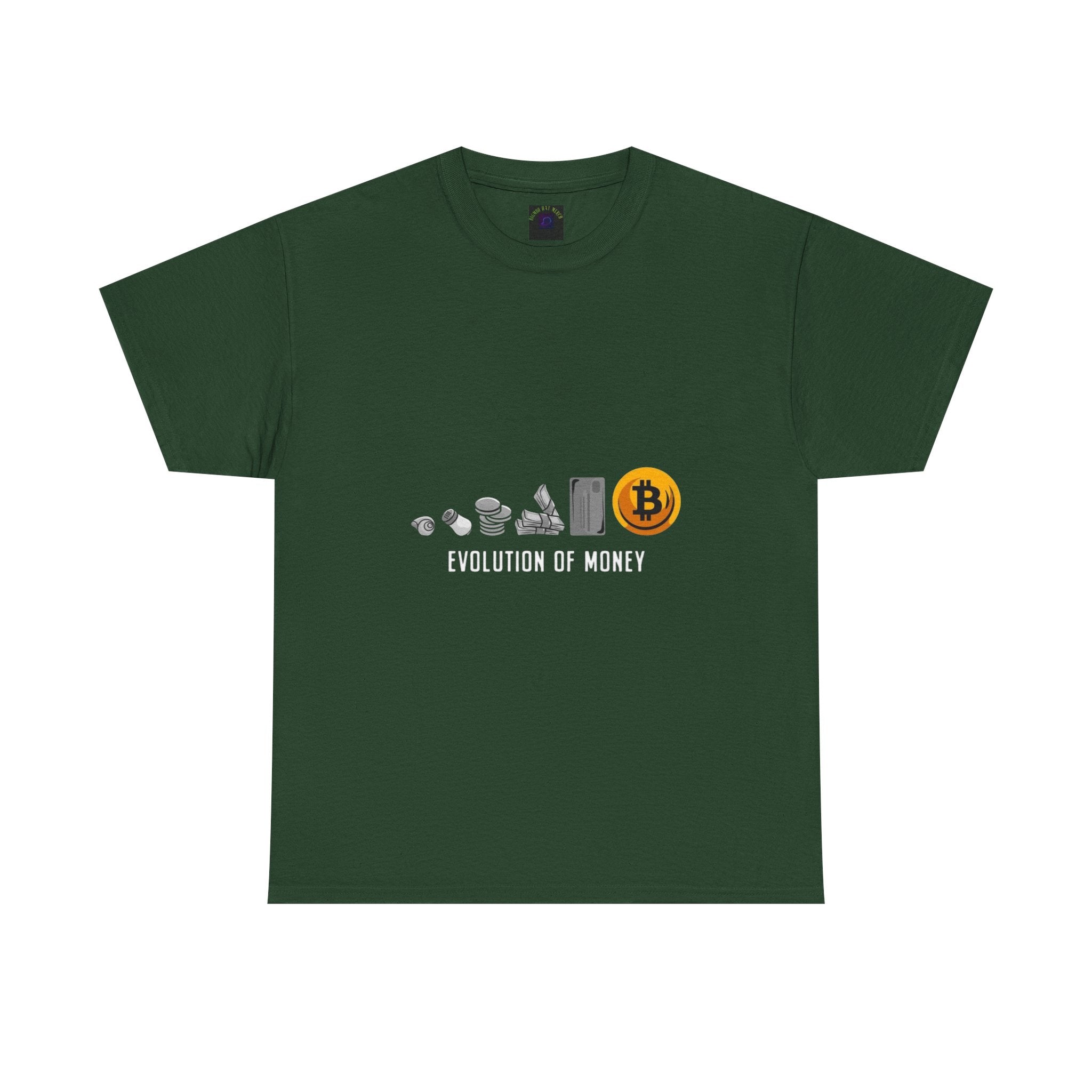 Bitcoin Evolution Tee — Cryptocurrency Mining Progress Graphic T‑Shirt