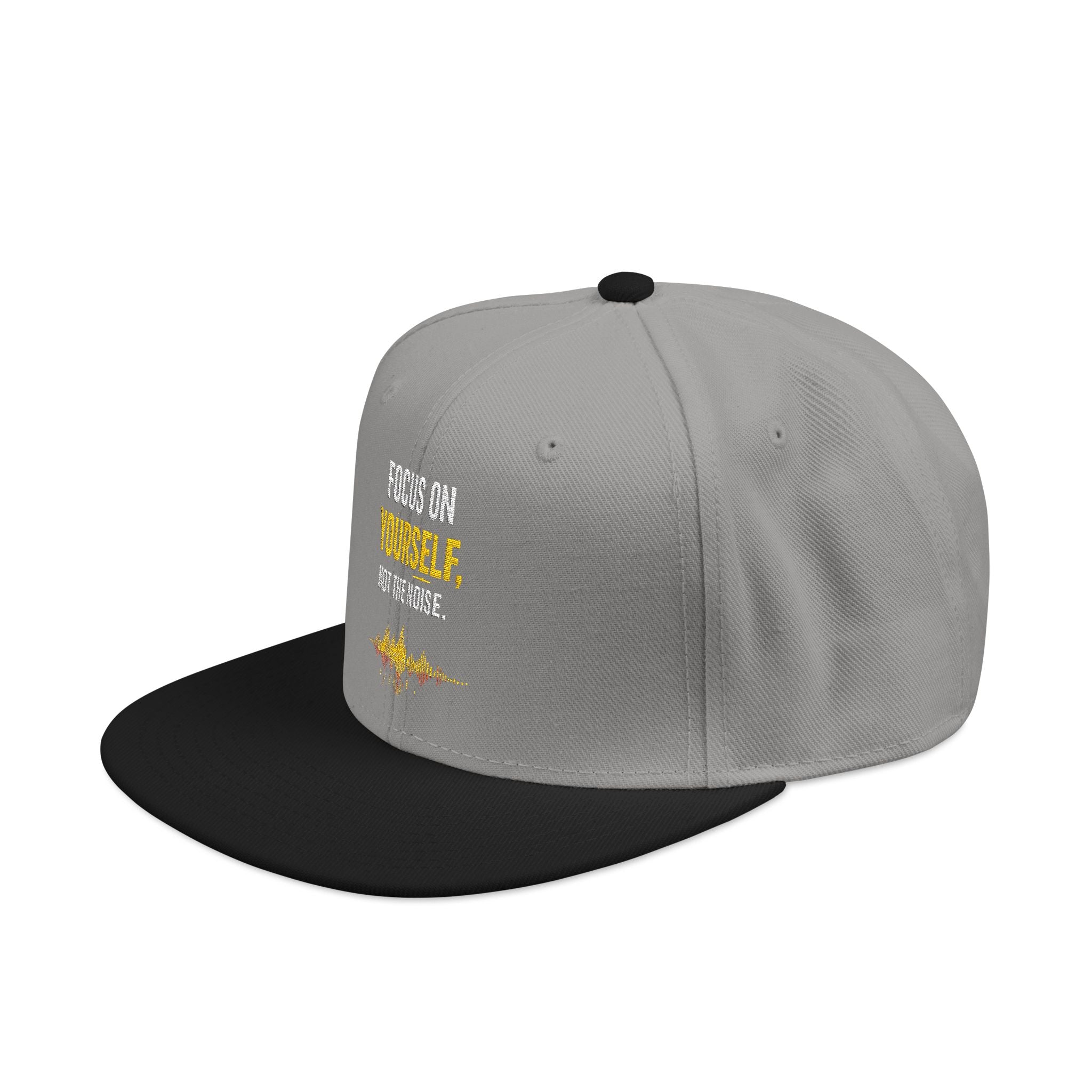 Embroidered Motivational Snapback Hat - 'Focus on Progress' Streetwear Cap