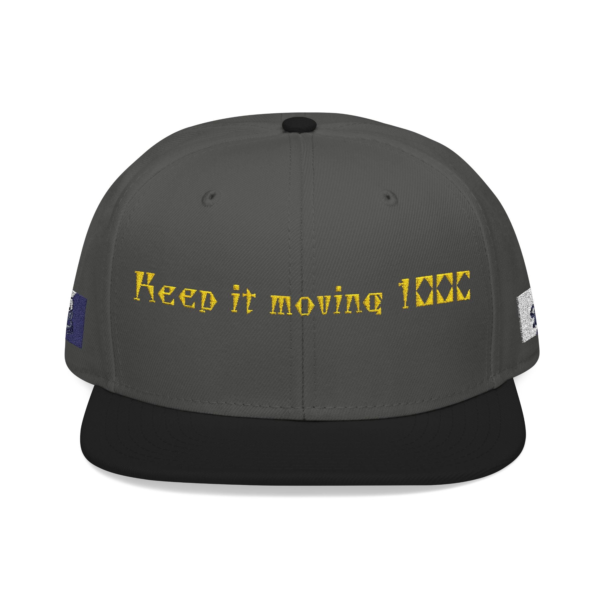 Embroidered Snapback Hat for Trendsetters, Casual Style, Streetwear, Hip Hop Fashion, Gift for Him/Her, Outdoor Adventures