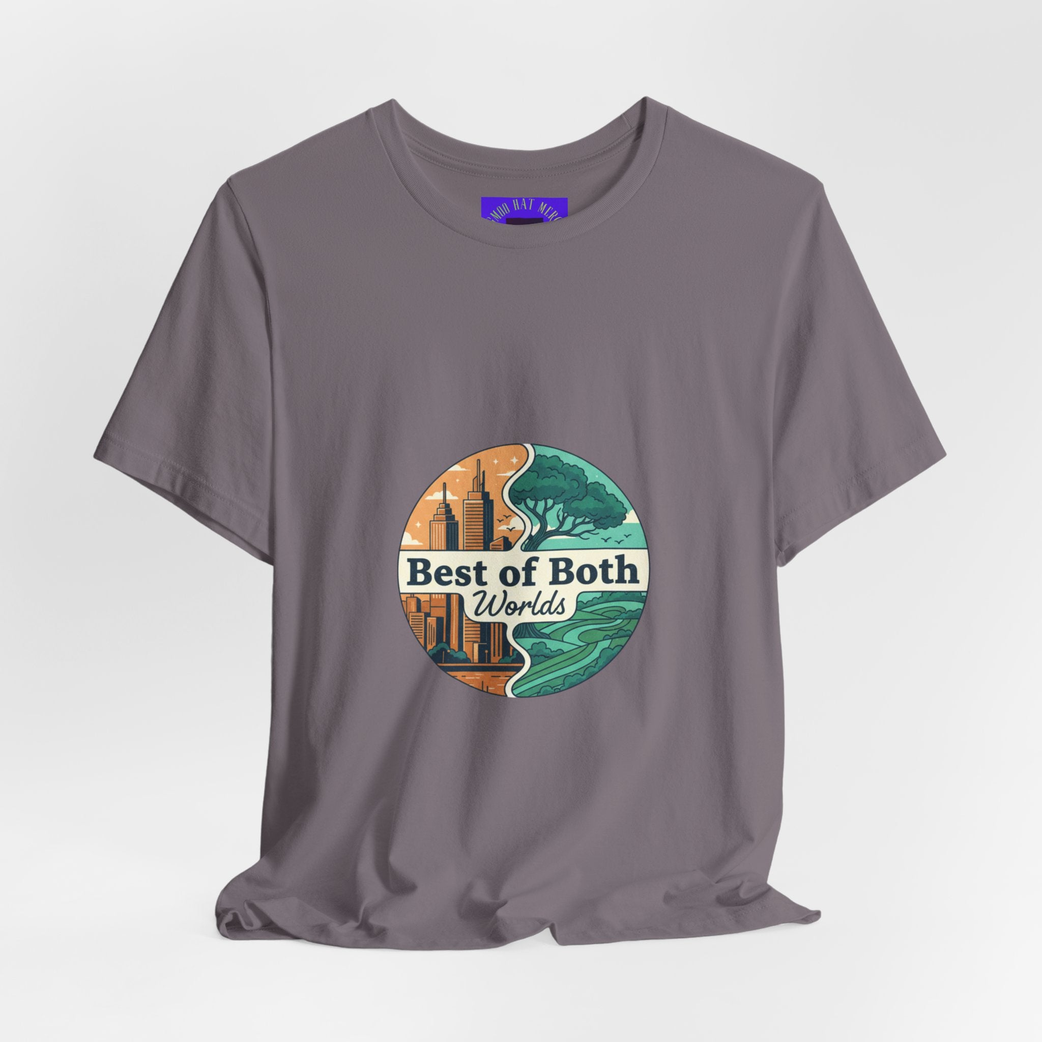 Best of Both Worlds Graphic Tee — Adventure & Ocean Vintage Circle Design