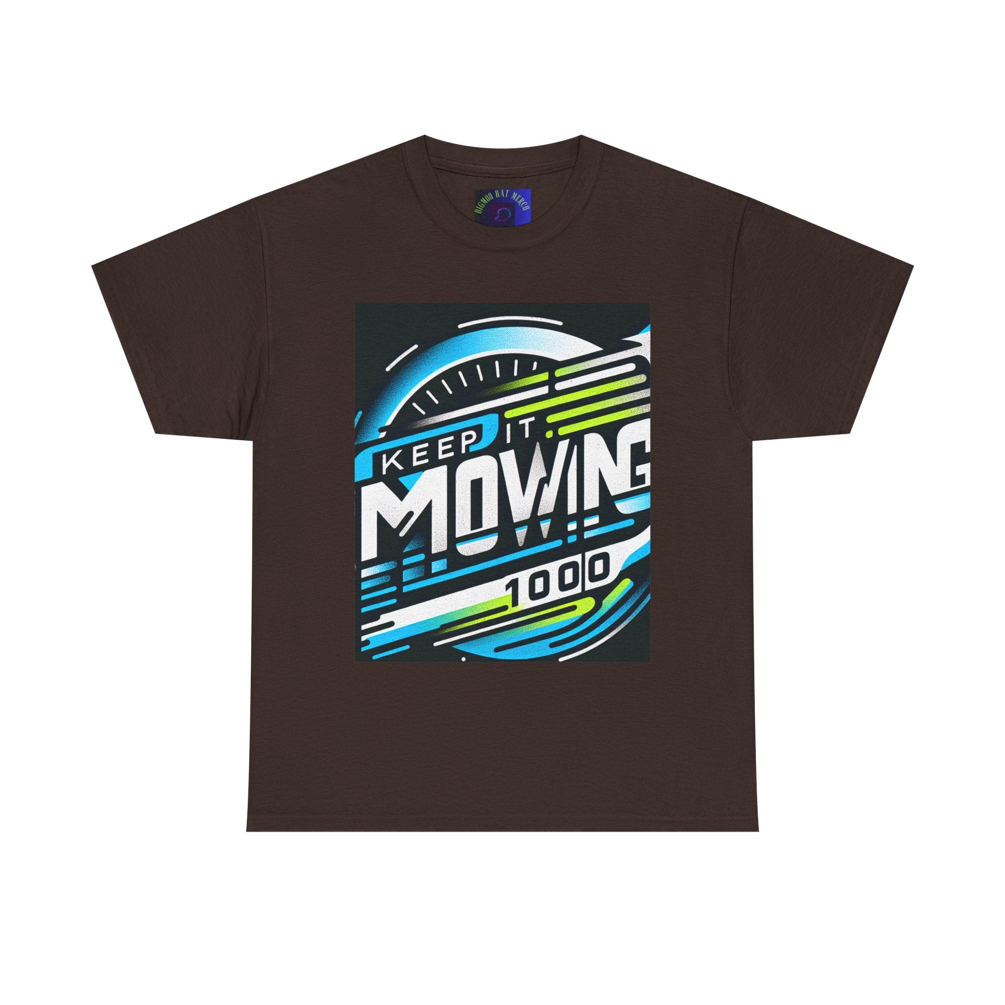 Keep It Moving Unisex Heavy Cotton Tee | Motivational Graphic Shirt for Fitness Lovers, Casual Wear, Gift Idea, Workout Apparel, Team Spirit