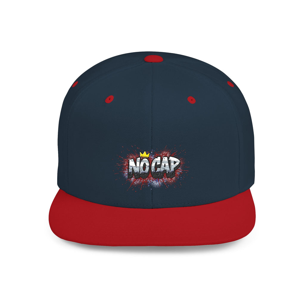 Snapback Hat — 'No Cap' Graffiti Crown Streetwear Baseball Hat