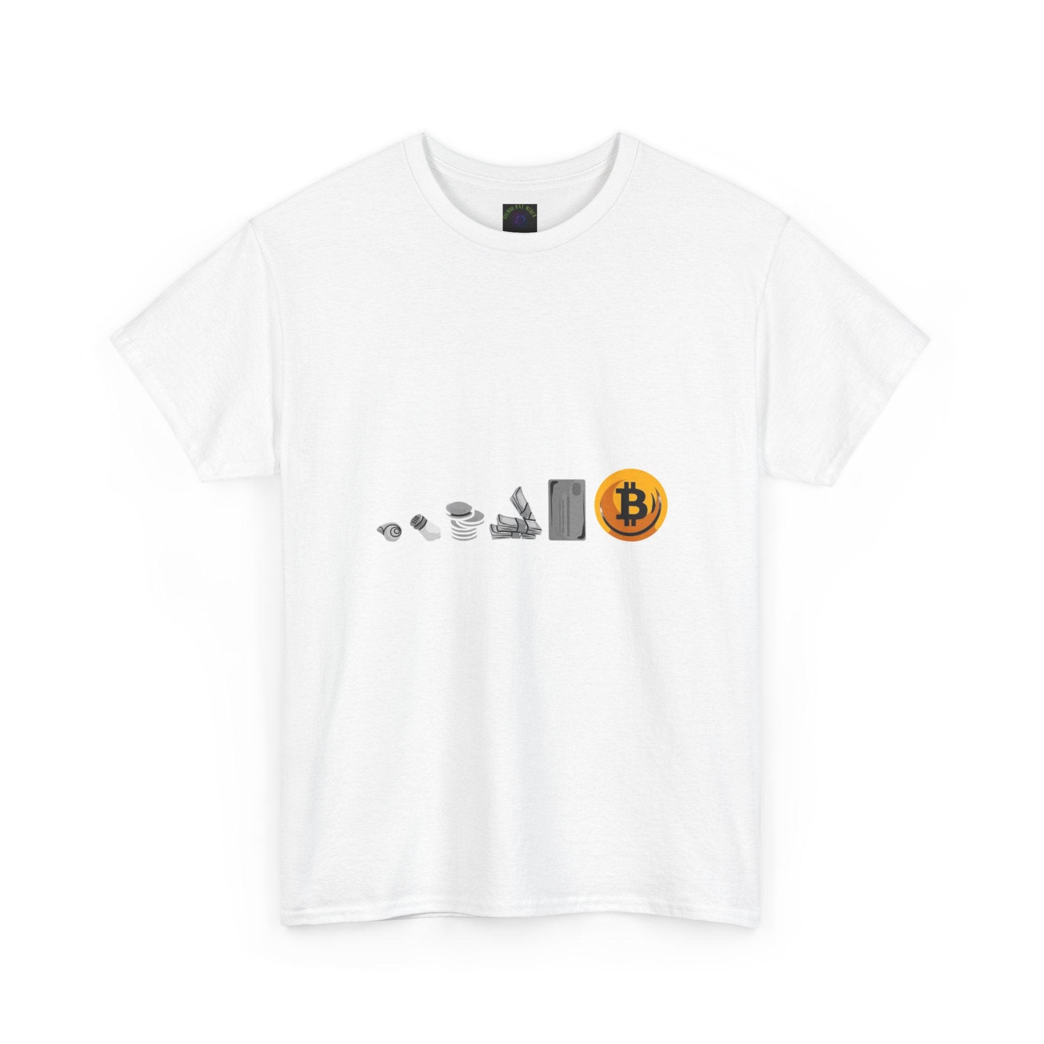 Bitcoin Evolution Tee — Cryptocurrency Mining Progress Graphic T‑Shirt