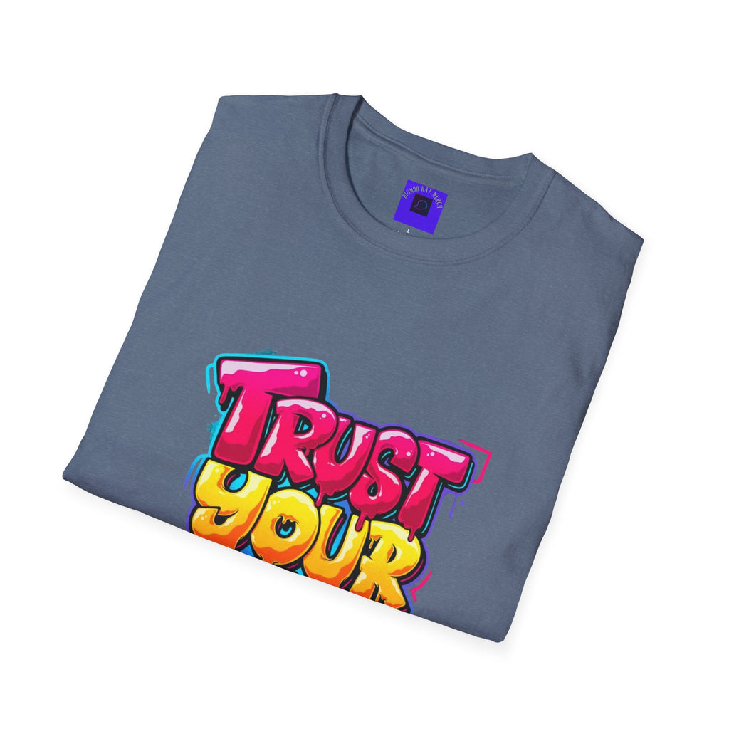 Trust Yourself Graffiti T-Shirt — Colorful Motivational Tee
