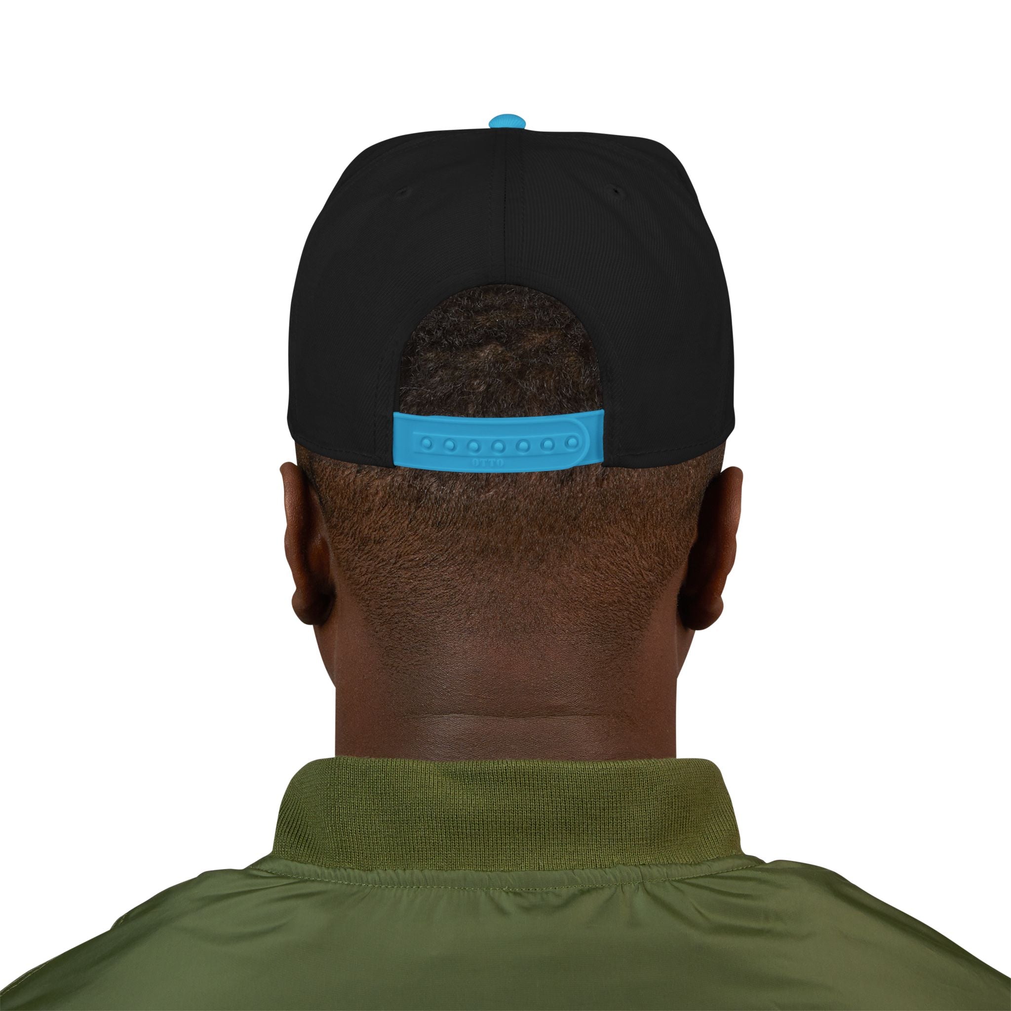 Embroidered ‘Boss Up’ Snapback Hat — Gray/Black Streetwear Cap
