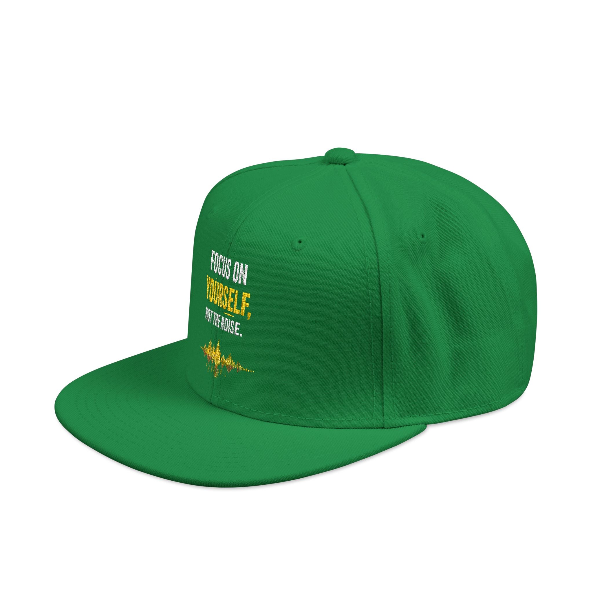 Embroidered Motivational Snapback Hat - 'Focus on Progress' Streetwear Cap