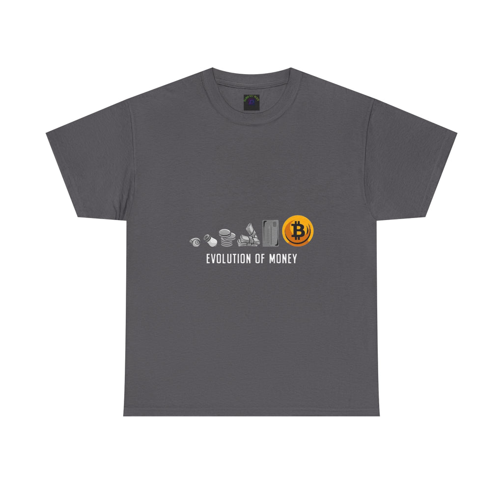 Bitcoin Evolution Tee — Cryptocurrency Mining Progress Graphic T‑Shirt