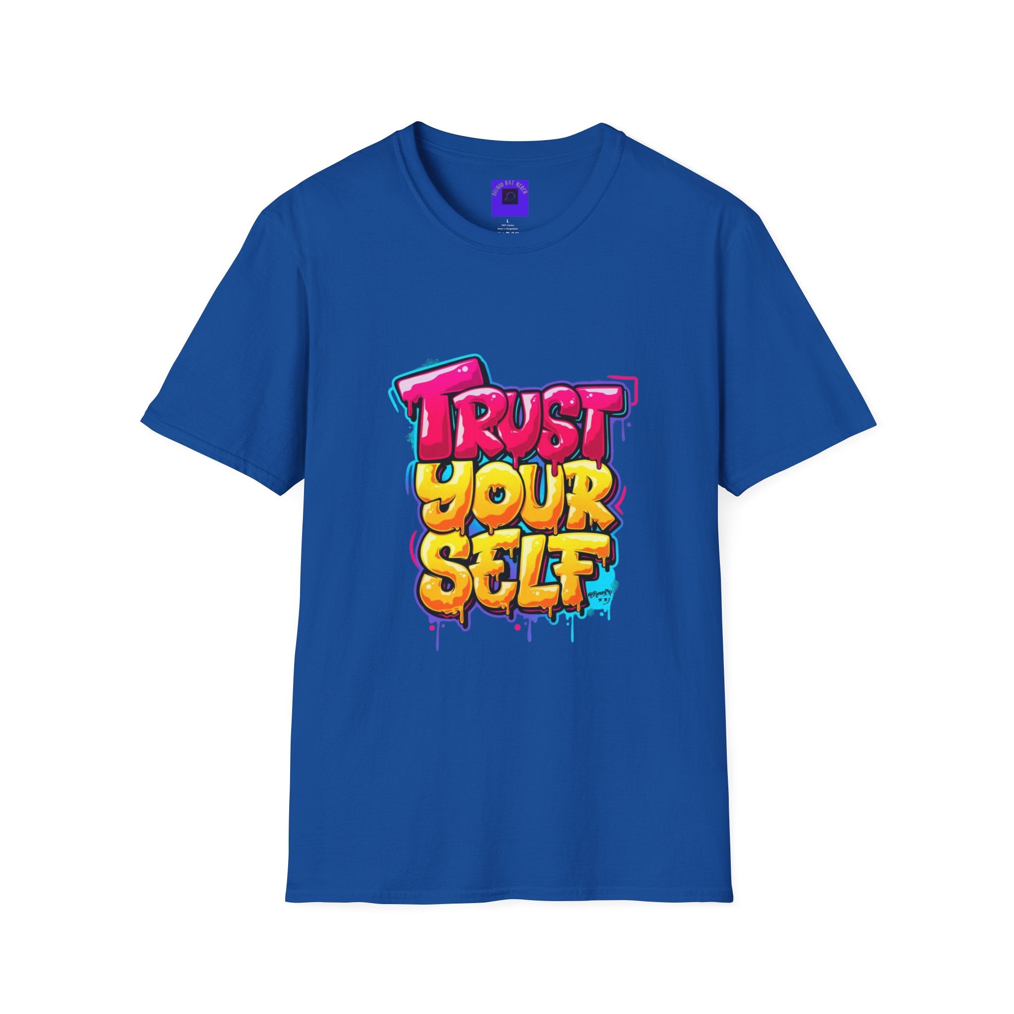 Trust Yourself Graffiti T-Shirt — Colorful Motivational Tee