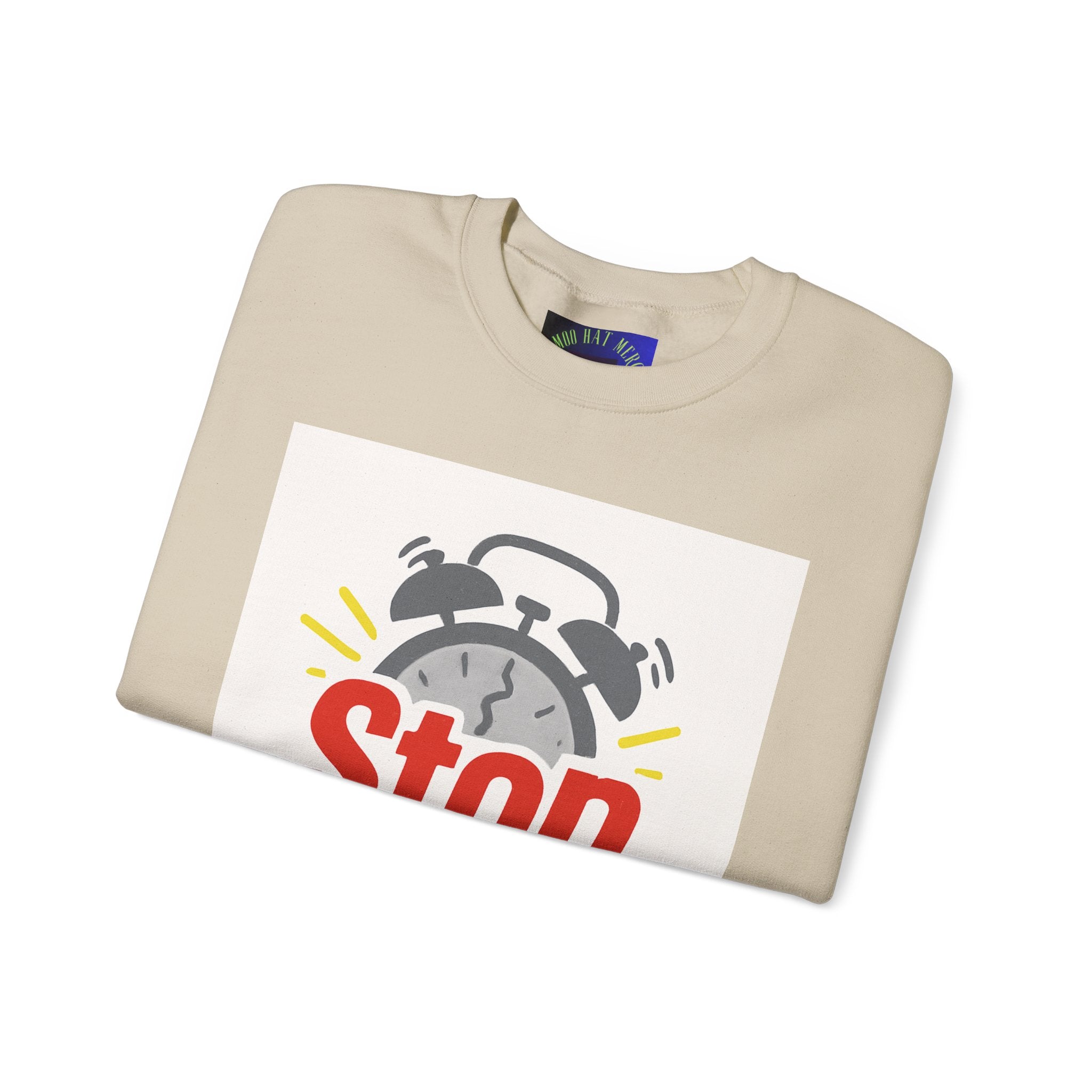 Motivational Crewneck Sweatshirt: Stop Procrastinating, Cozy Gift for Students, Casual Wear, Quarantine Comfort, Relaxed Fit
