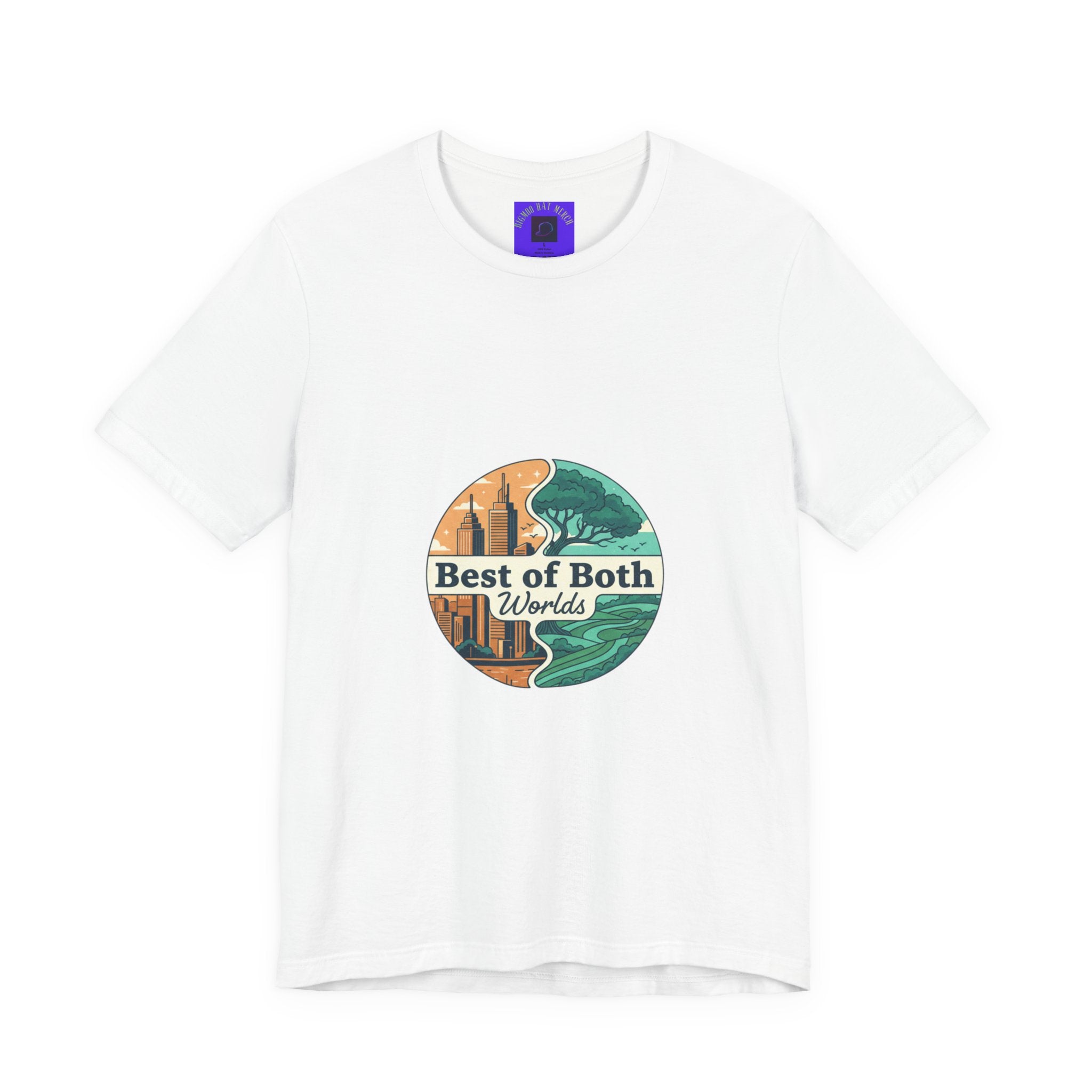 Best of Both Worlds Graphic Tee — Adventure & Ocean Vintage Circle Design