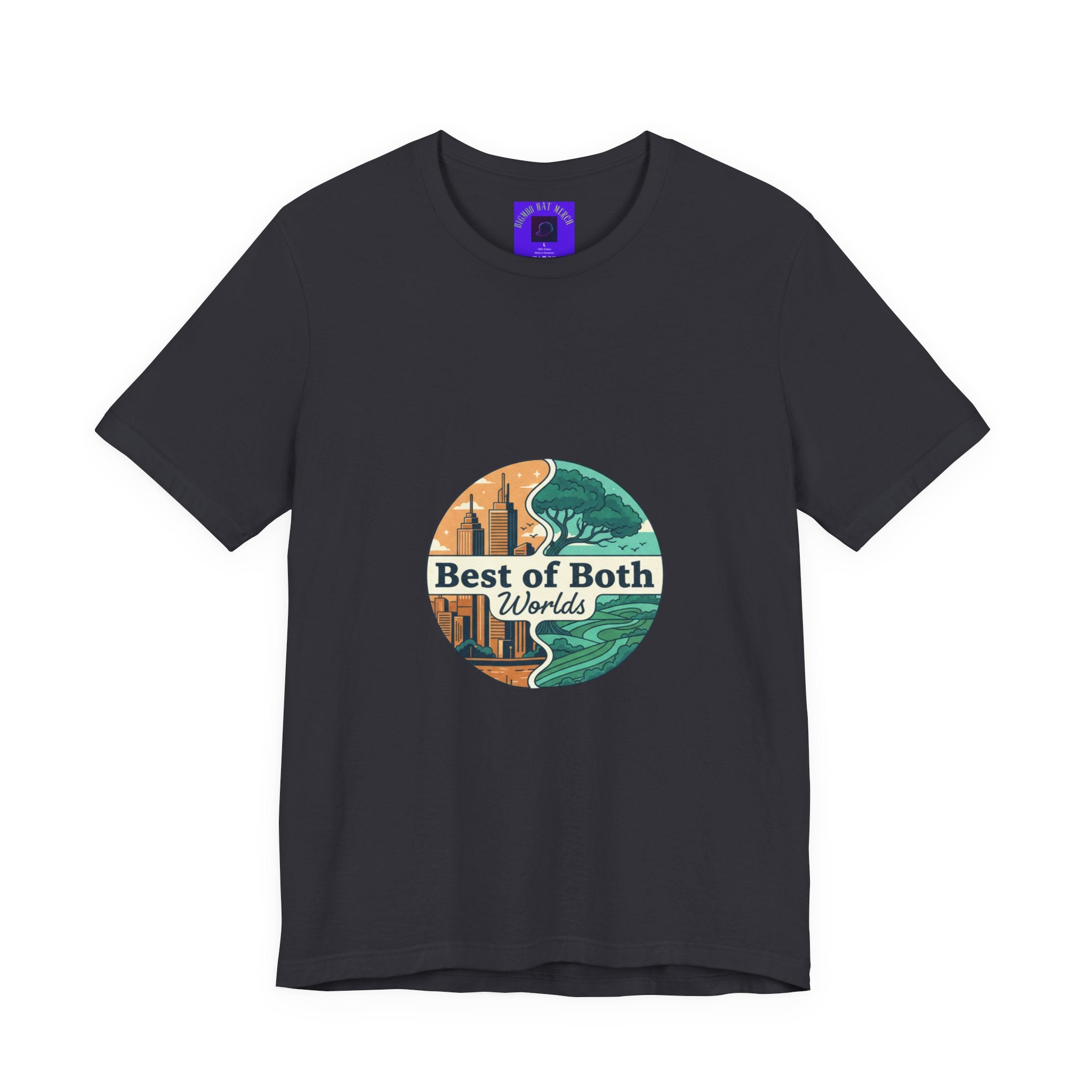 Best of Both Worlds Graphic Tee — Adventure & Ocean Vintage Circle Design