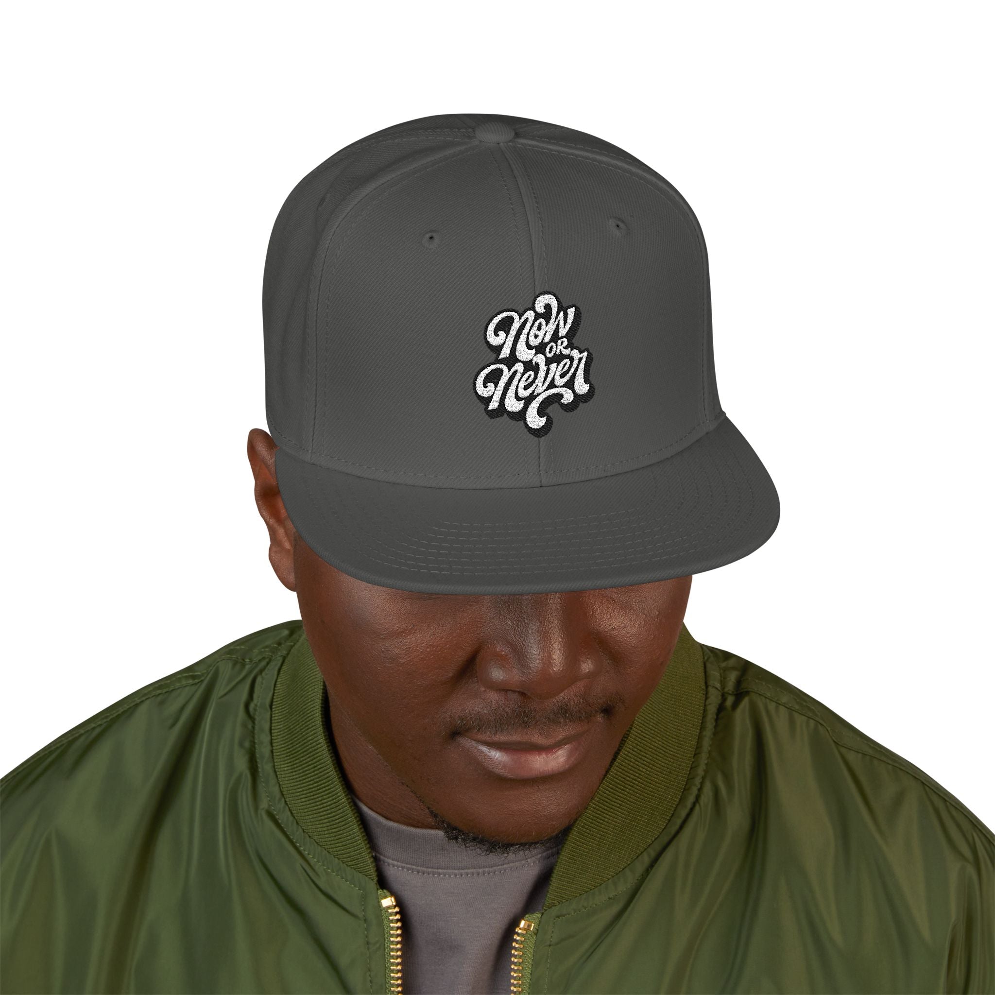Embroidered Paw Print Snapback Hat — Streetwear Baseball Cap