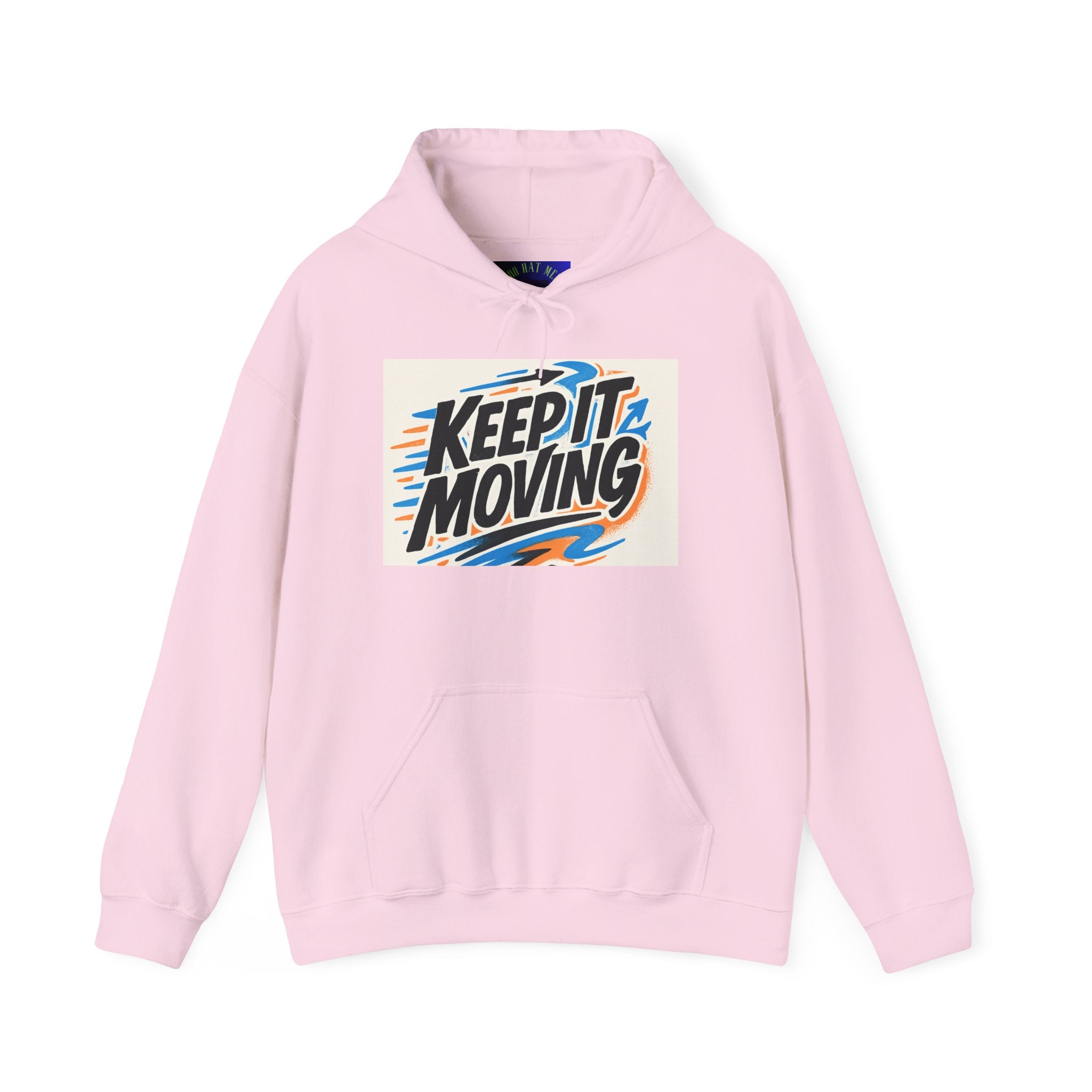 Keep It Moving Hoodie — Retro Motivational Pullover