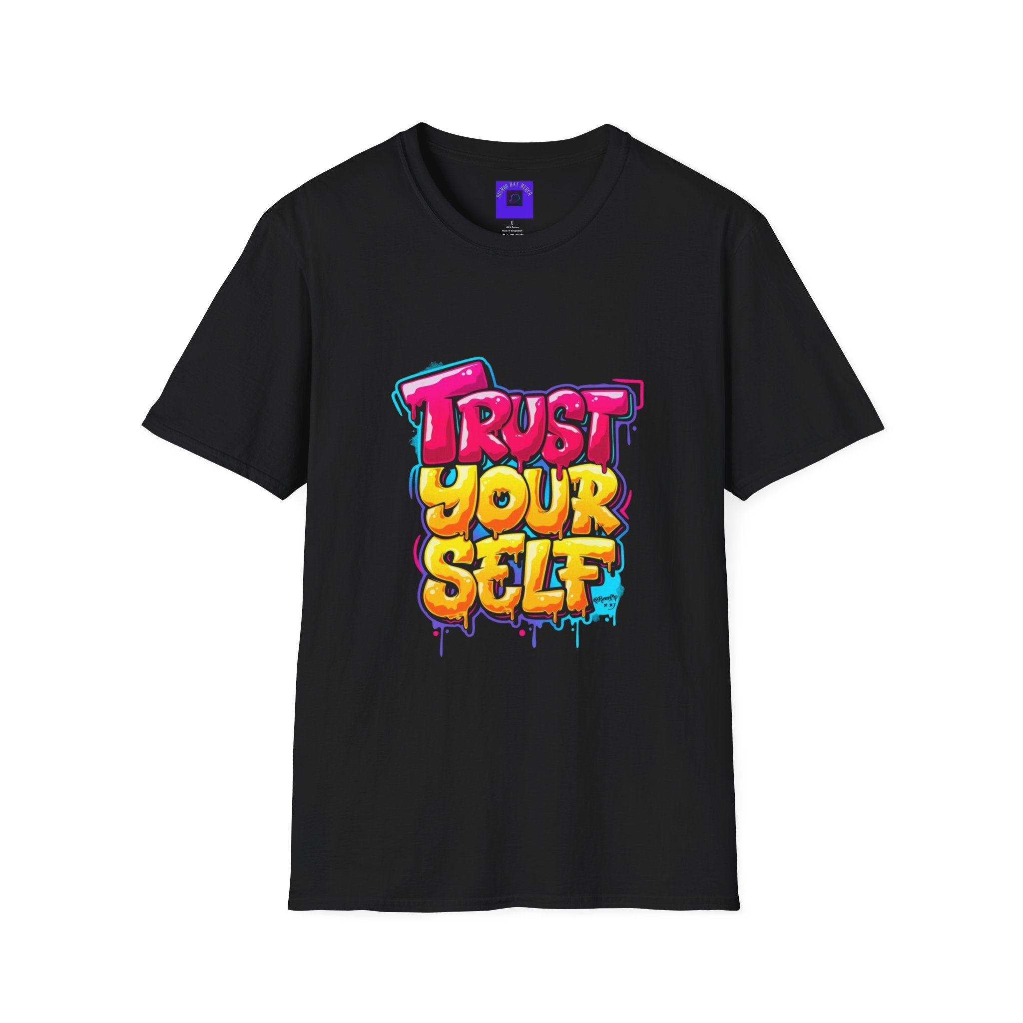 Trust Yourself Graffiti T-Shirt — Colorful Motivational Tee