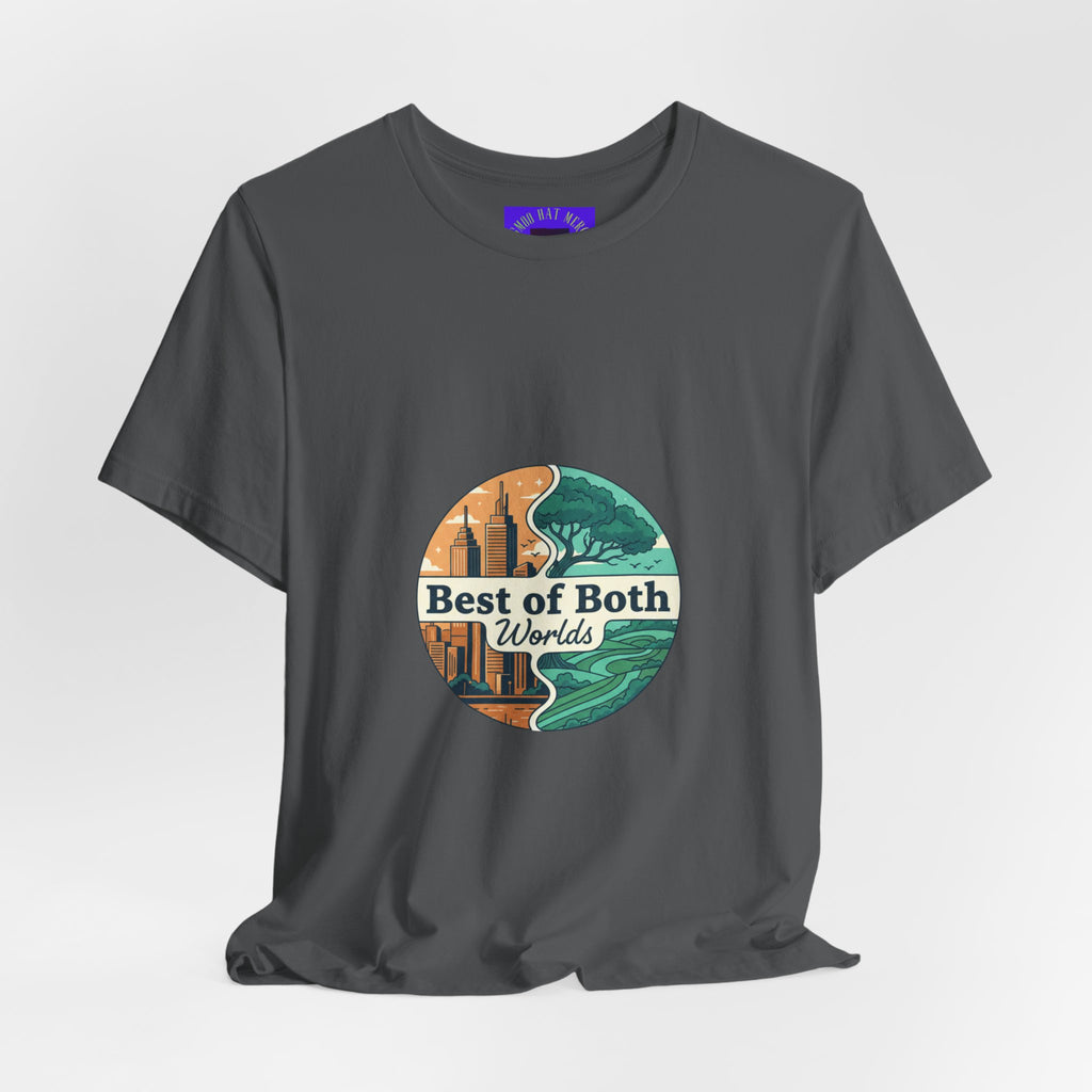 Best of Both Worlds Graphic Tee — Adventure & Ocean Vintage Circle Design