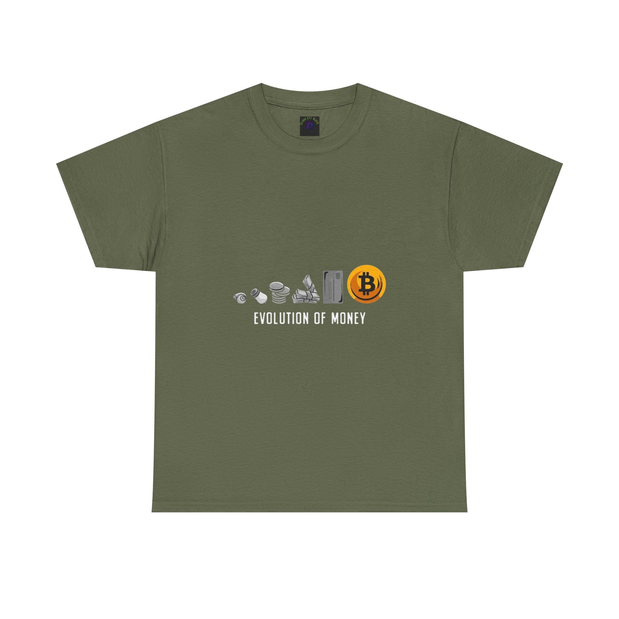 Bitcoin Evolution Tee — Cryptocurrency Mining Progress Graphic T‑Shirt