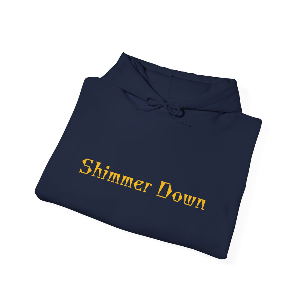 Shimmer Down Hoodie - Cozy Unisex Sweatshirt for Relaxation, Gift for Friends and Family, Casual Wear, Self-Care, Everyday Comfort