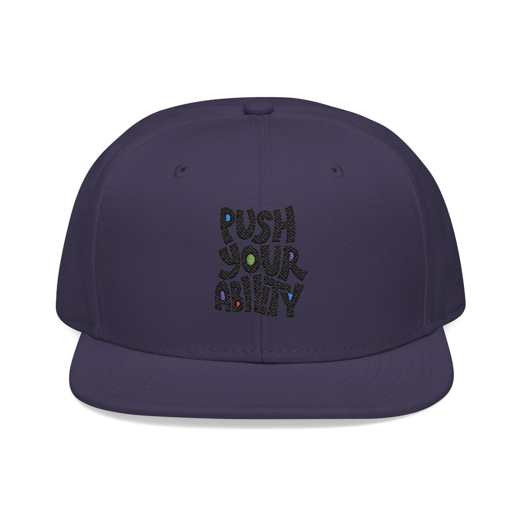 Embroidered ‘Boss Up’ Snapback Hat — Gray/Black Streetwear Cap