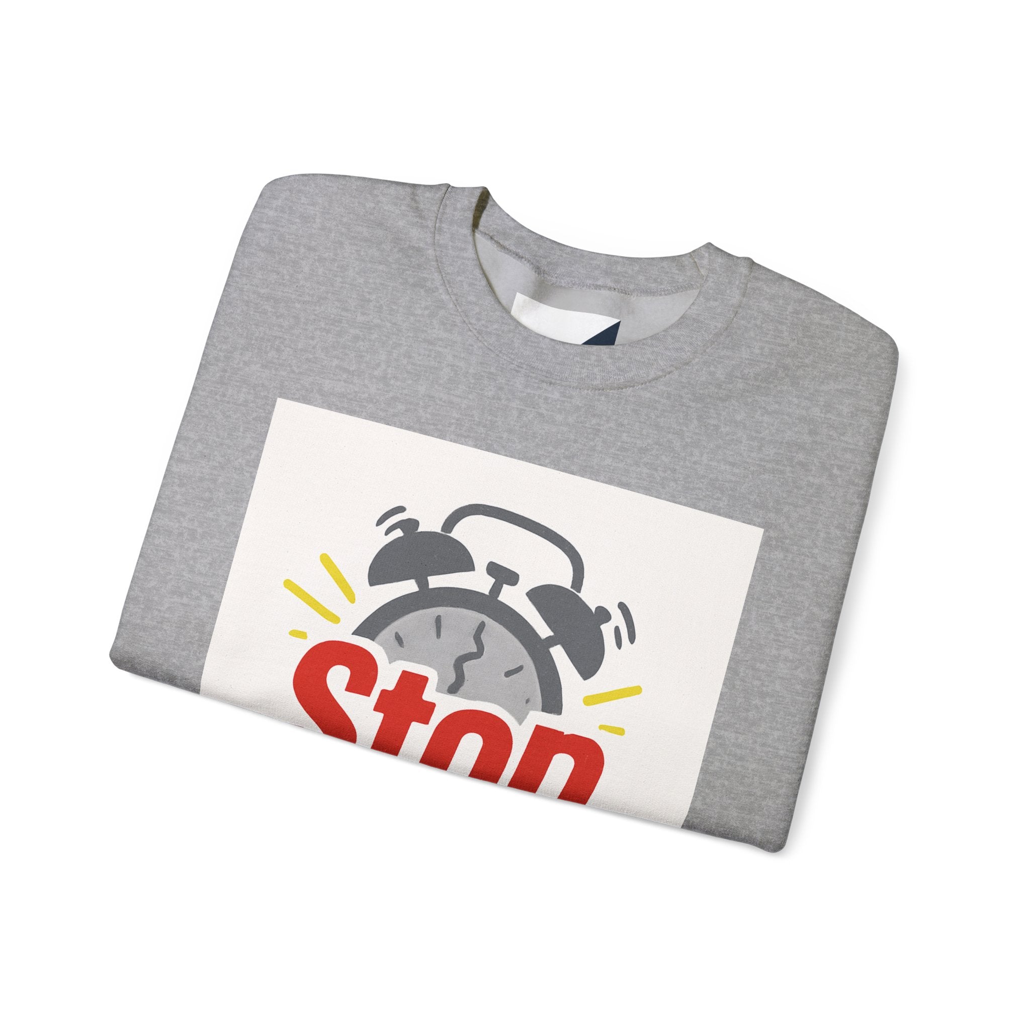 Motivational Crewneck Sweatshirt: Stop Procrastinating, Cozy Gift for Students, Casual Wear, Quarantine Comfort, Relaxed Fit