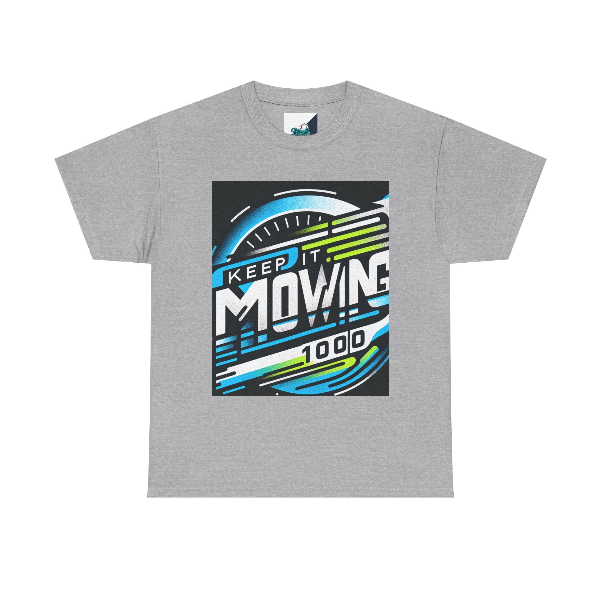 Keep It Moving Unisex Heavy Cotton Tee | Motivational Graphic Shirt for Fitness Lovers, Casual Wear, Gift Idea, Workout Apparel, Team Spirit
