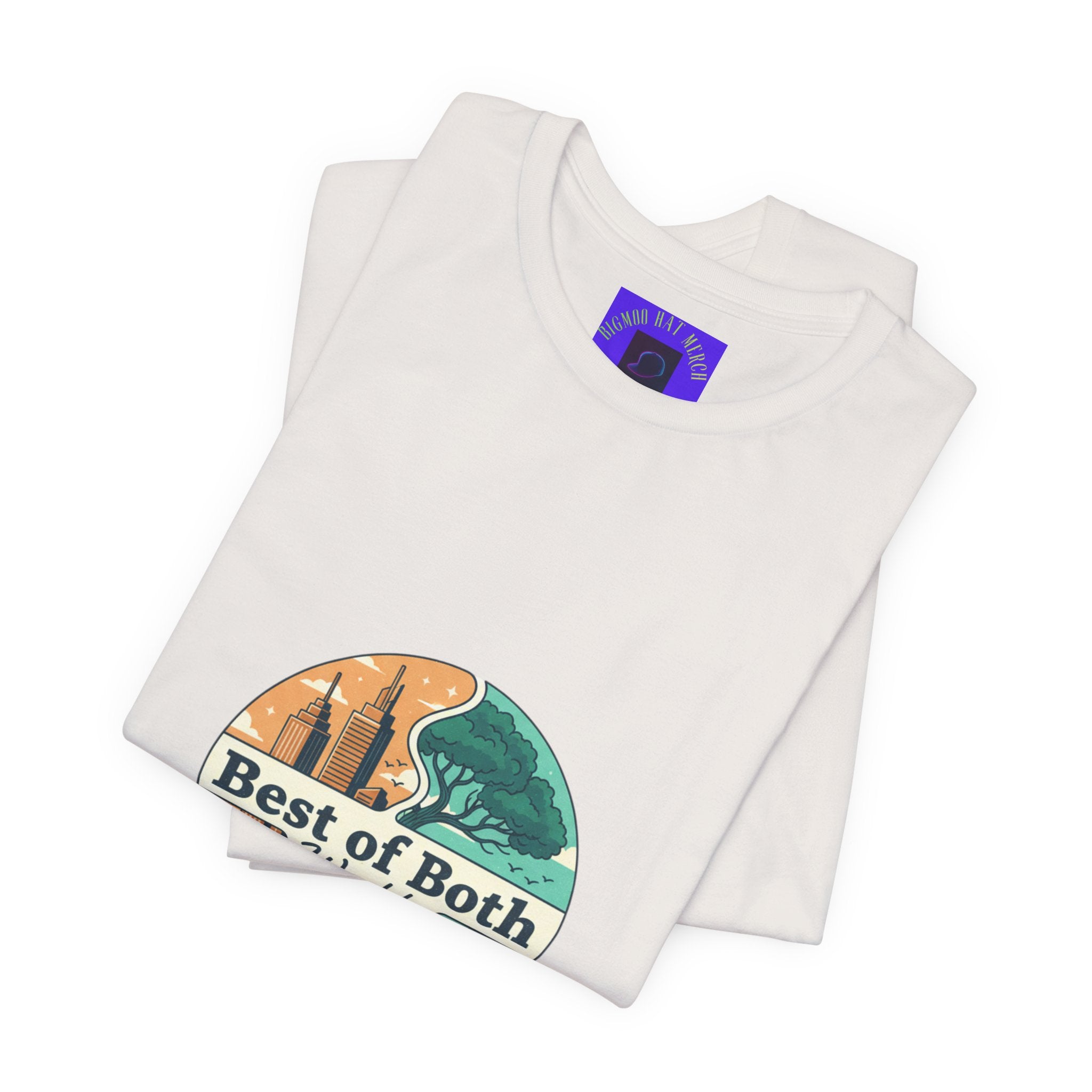 Best of Both Worlds Graphic Tee — Adventure & Ocean Vintage Circle Design