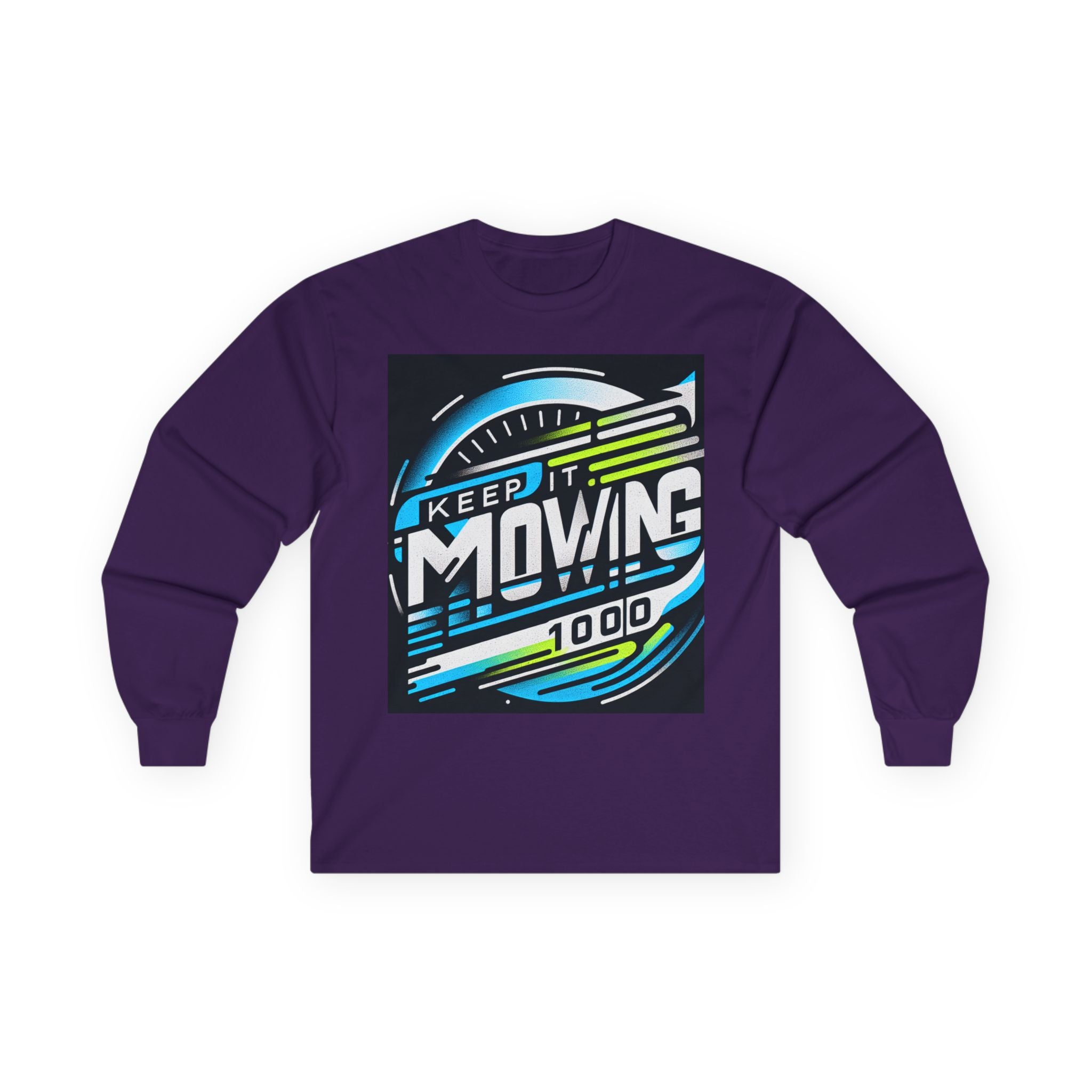 Motivational Long Sleeve Tee for Active Living, Unisex Cotton Shirt, Perfect Gift for Fitness Enthusiasts, Keep It Moving Apparel, [...]