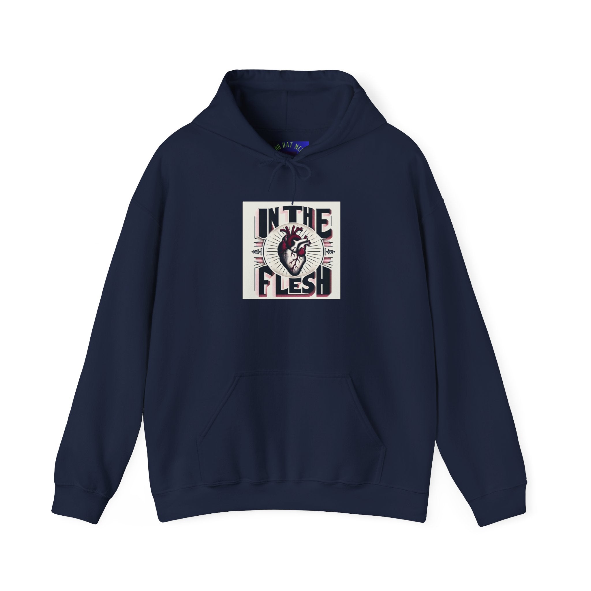 In The Flesh Hoodie — Anatomical Heart Graphic Pullover