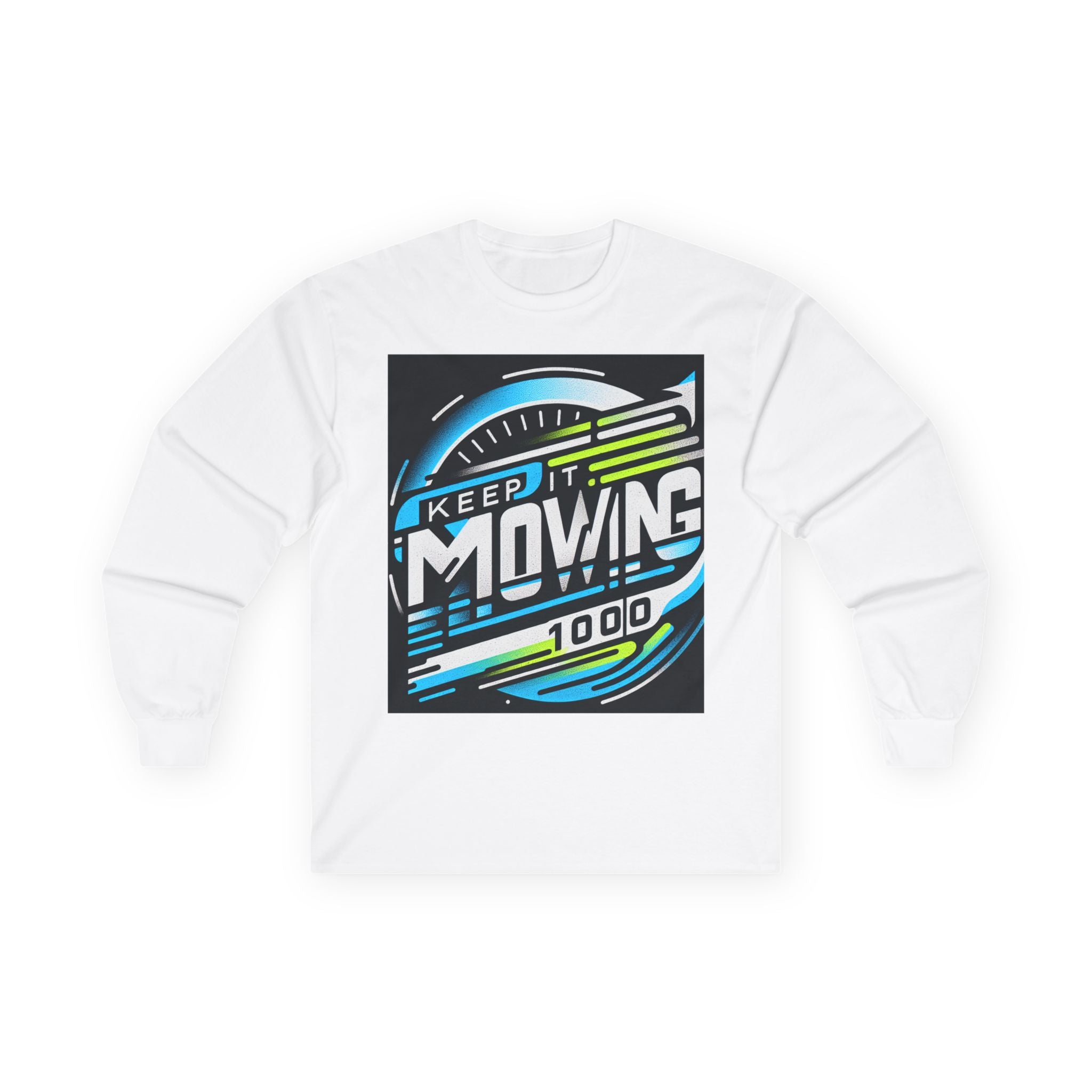 Motivational Long Sleeve Tee for Active Living, Unisex Cotton Shirt, Perfect Gift for Fitness Enthusiasts, Keep It Moving Apparel, [...]