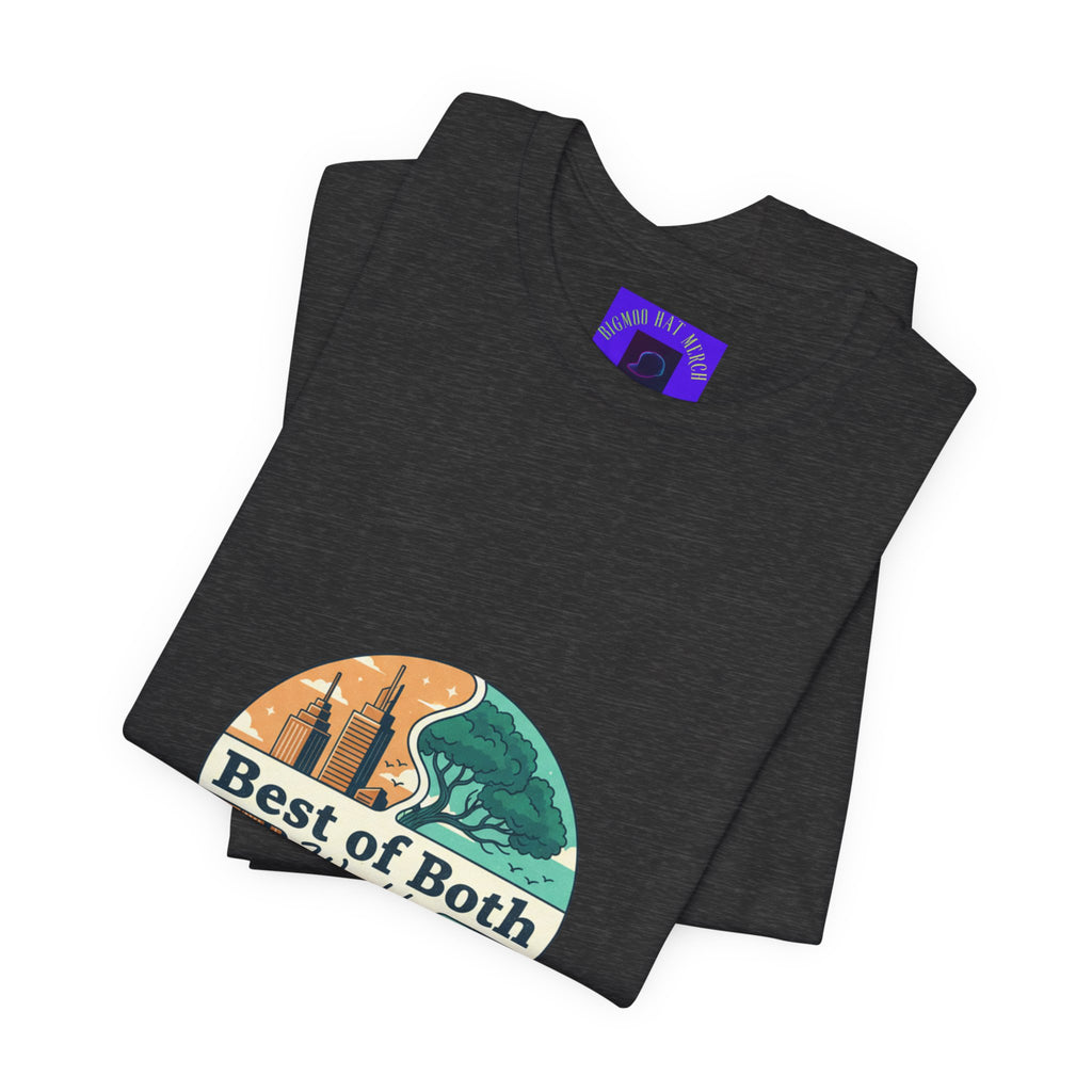 Best of Both Worlds Graphic Tee — Adventure & Ocean Vintage Circle Design