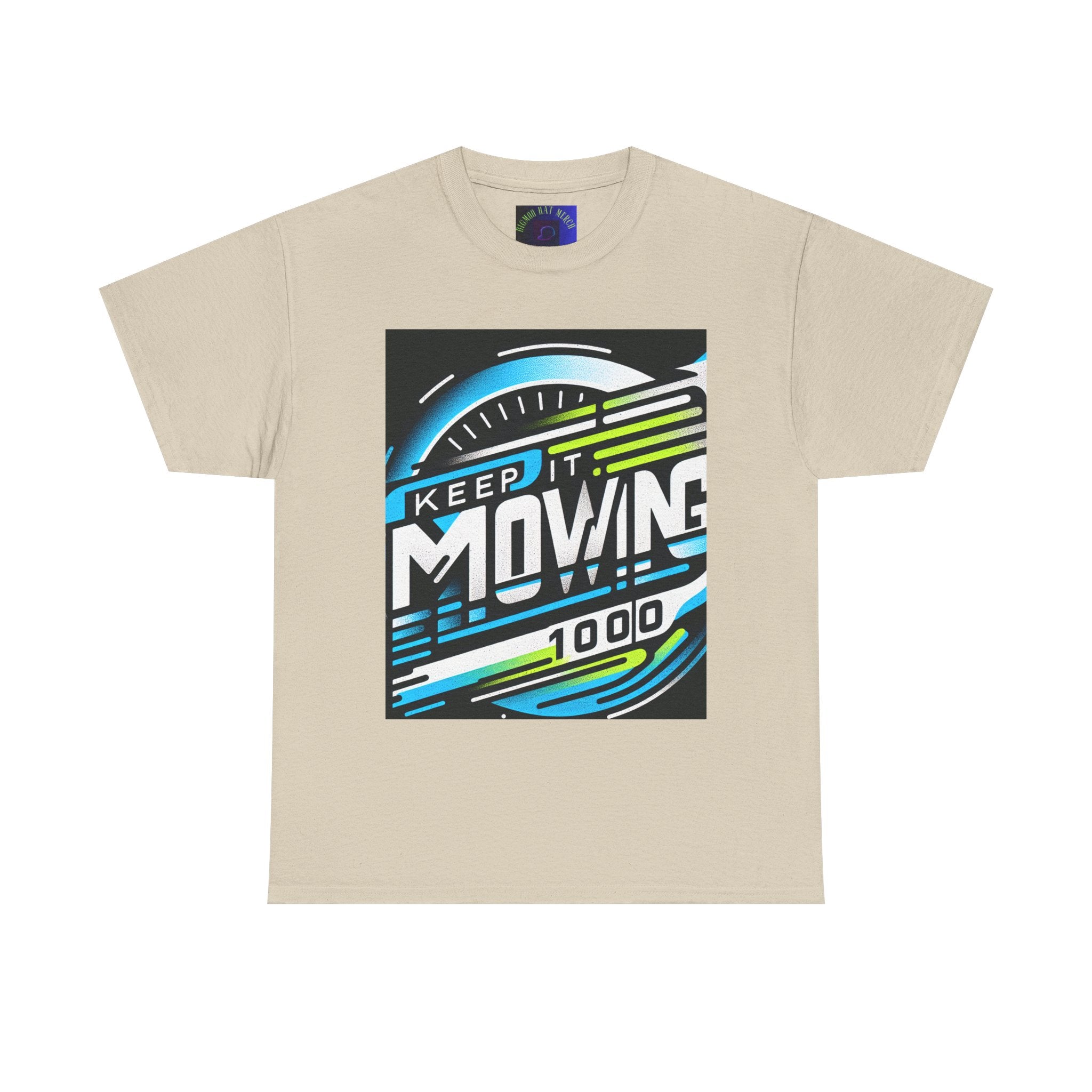 Keep It Moving Unisex Heavy Cotton Tee | Motivational Graphic Shirt for Fitness Lovers, Casual Wear, Gift Idea, Workout Apparel, Team Spirit