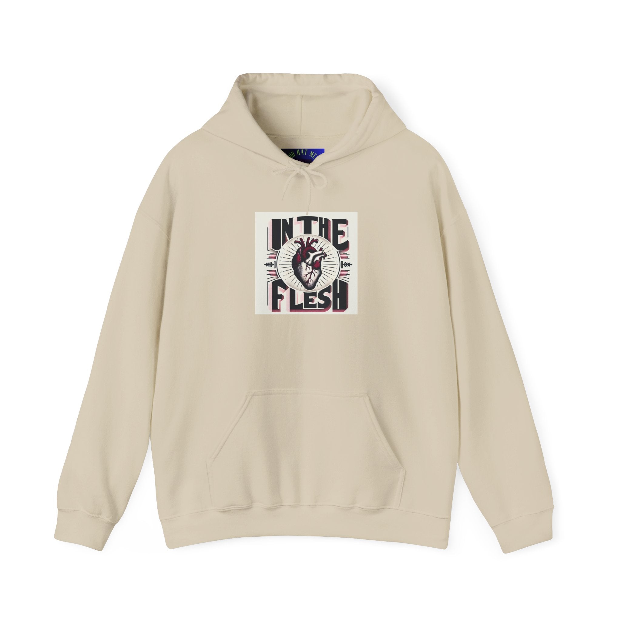 In The Flesh Hoodie — Anatomical Heart Graphic Pullover